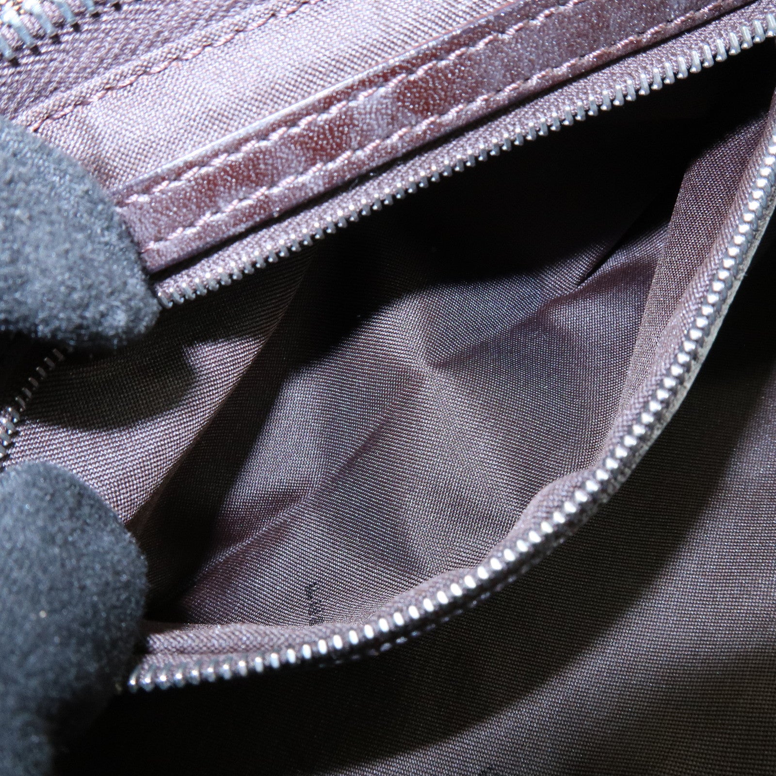 FENDI Zucca Canvas Leather Shoulder Bag Hand Bag Brown Black