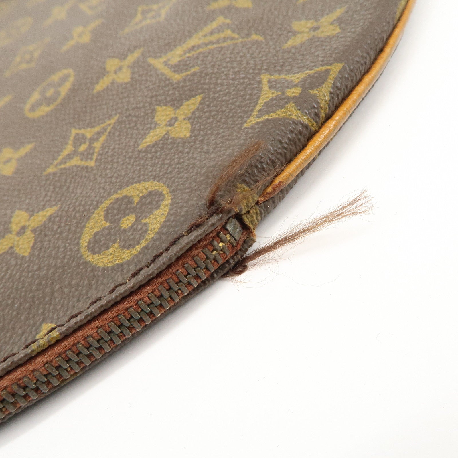 Louis Vuitton Monogram Canvas Leather Racket Case Brown Used