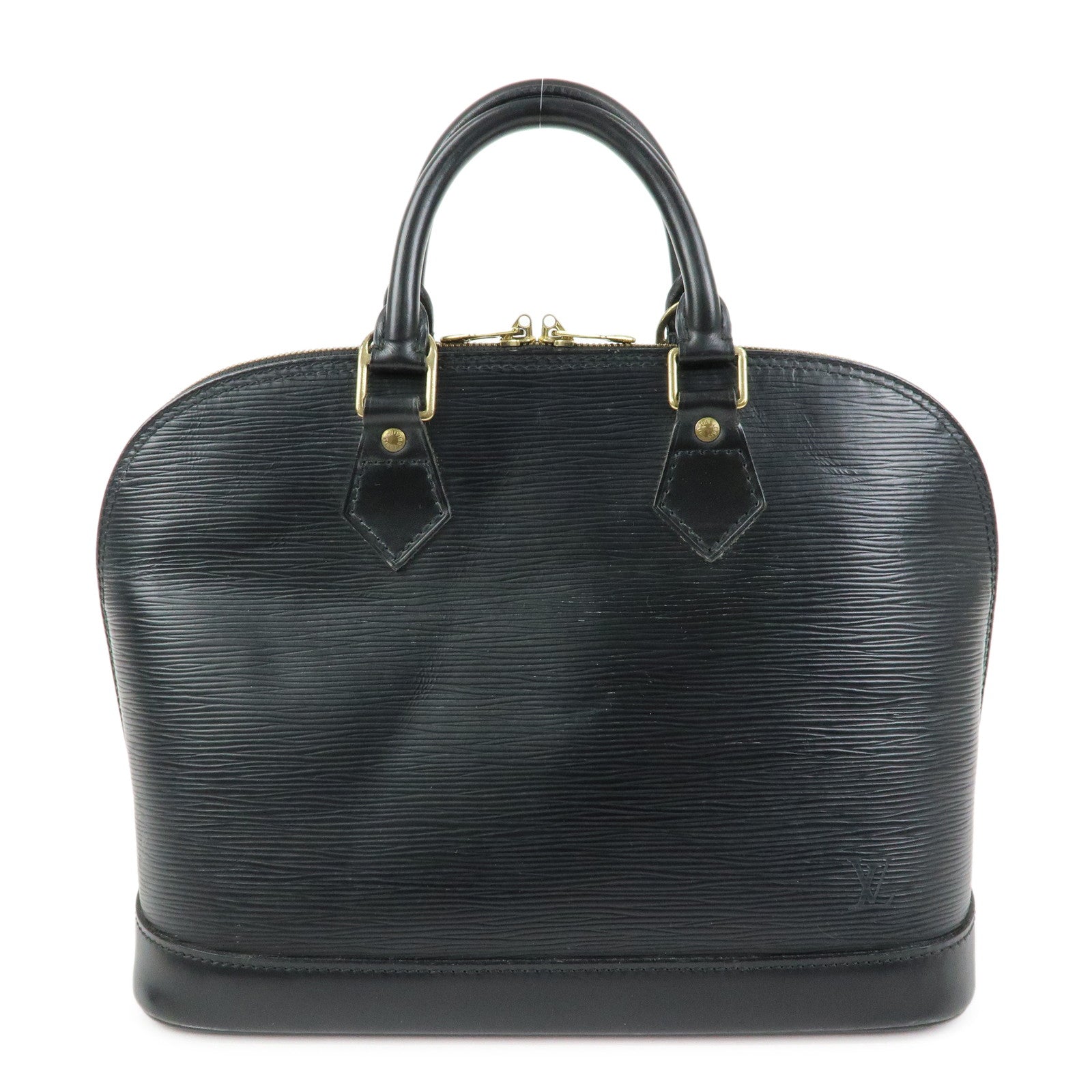 Louis Vuitton Epi Alma PM Leather Hand Bag Noir Black M52142