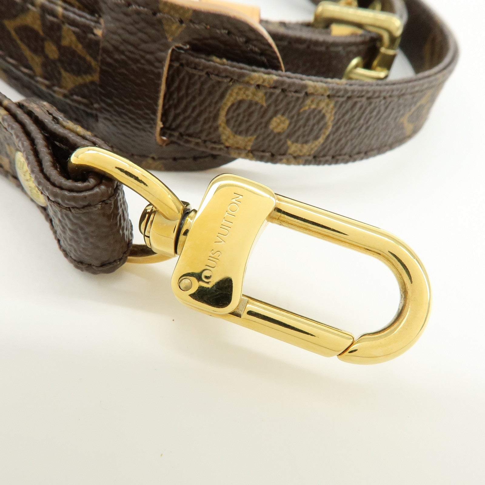 Louis Vuitton Monogram Adjustable Shoulder Strap Brown 120cm J52315