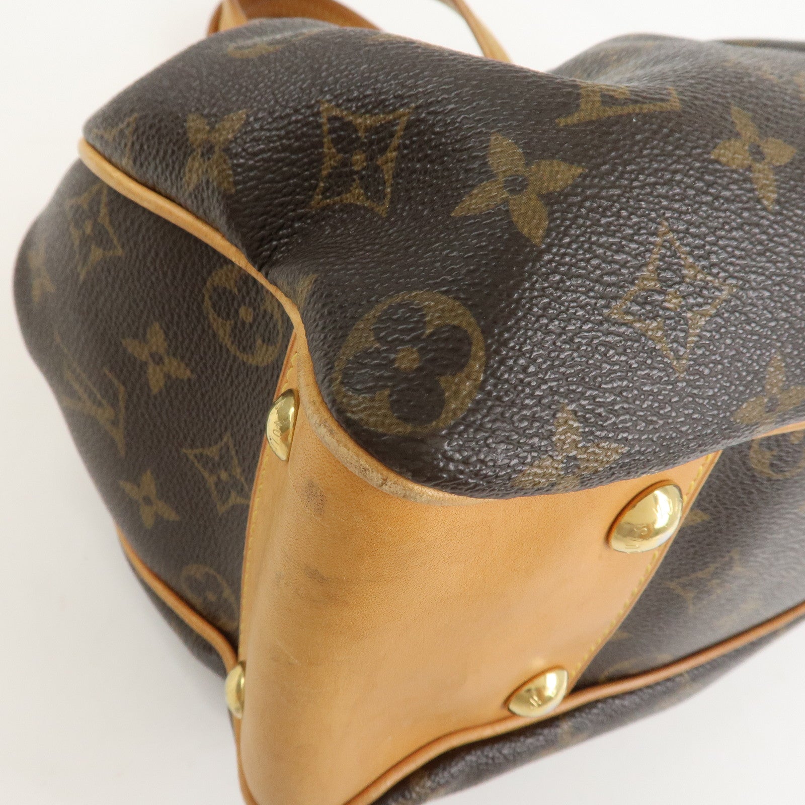 Louis Vuitton Monogram Poesie PM Hand Bag Brown M45715