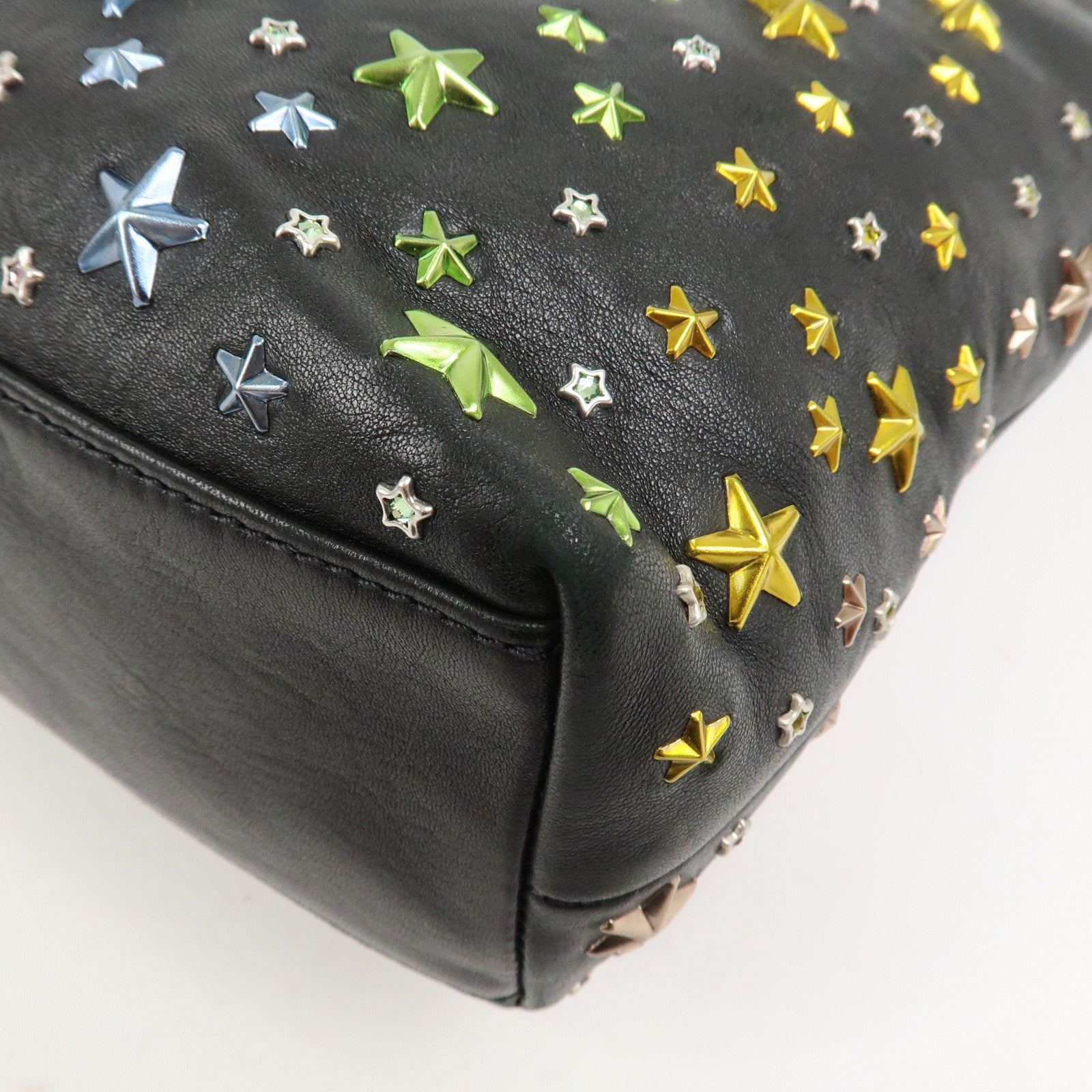 JIMMY CHOO Studs Leather 2Way Bag Shoulder Bag Japan Ltd