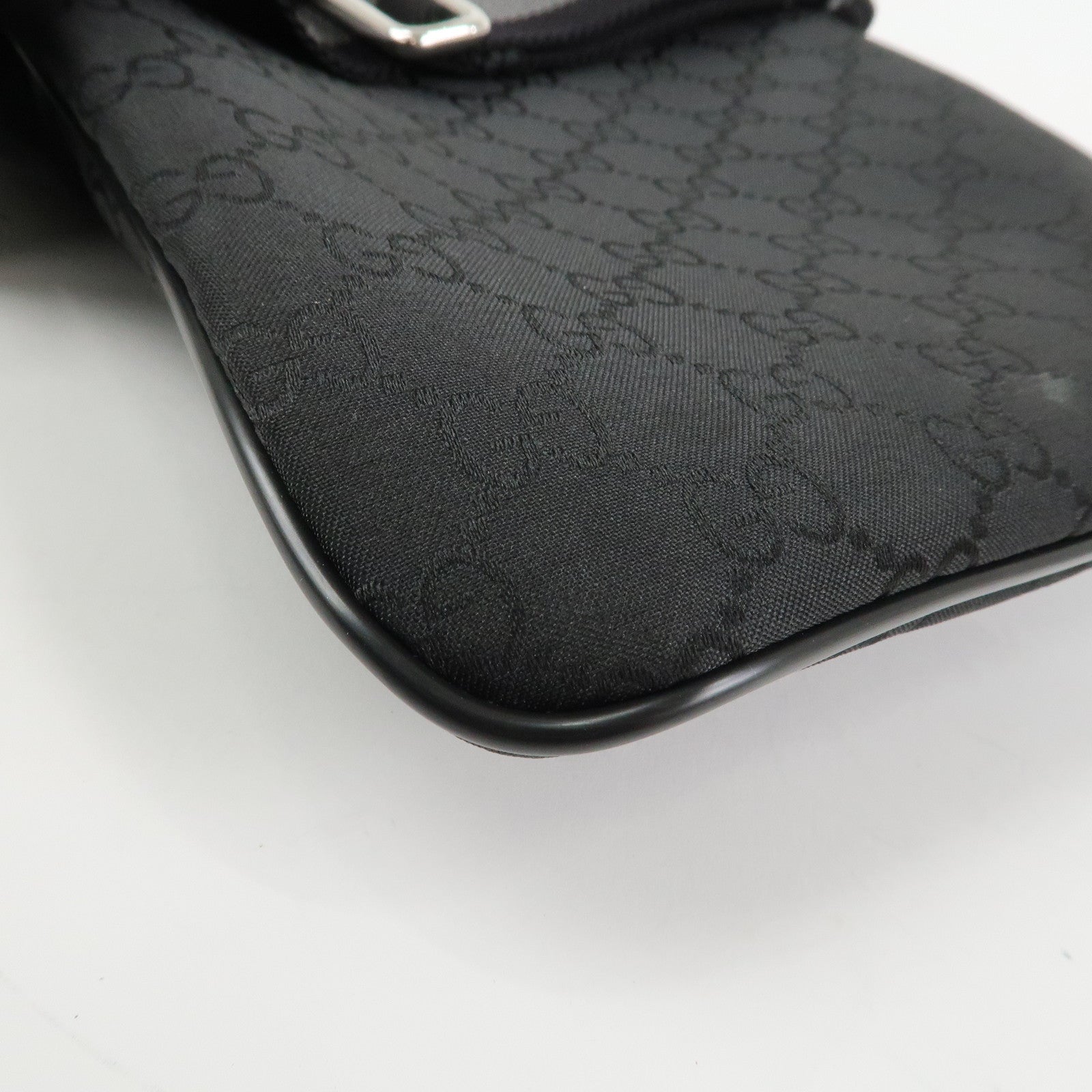 GUCCI Sherry GG Nylon Leather Shoulder Bag Crossbody Bag 449183