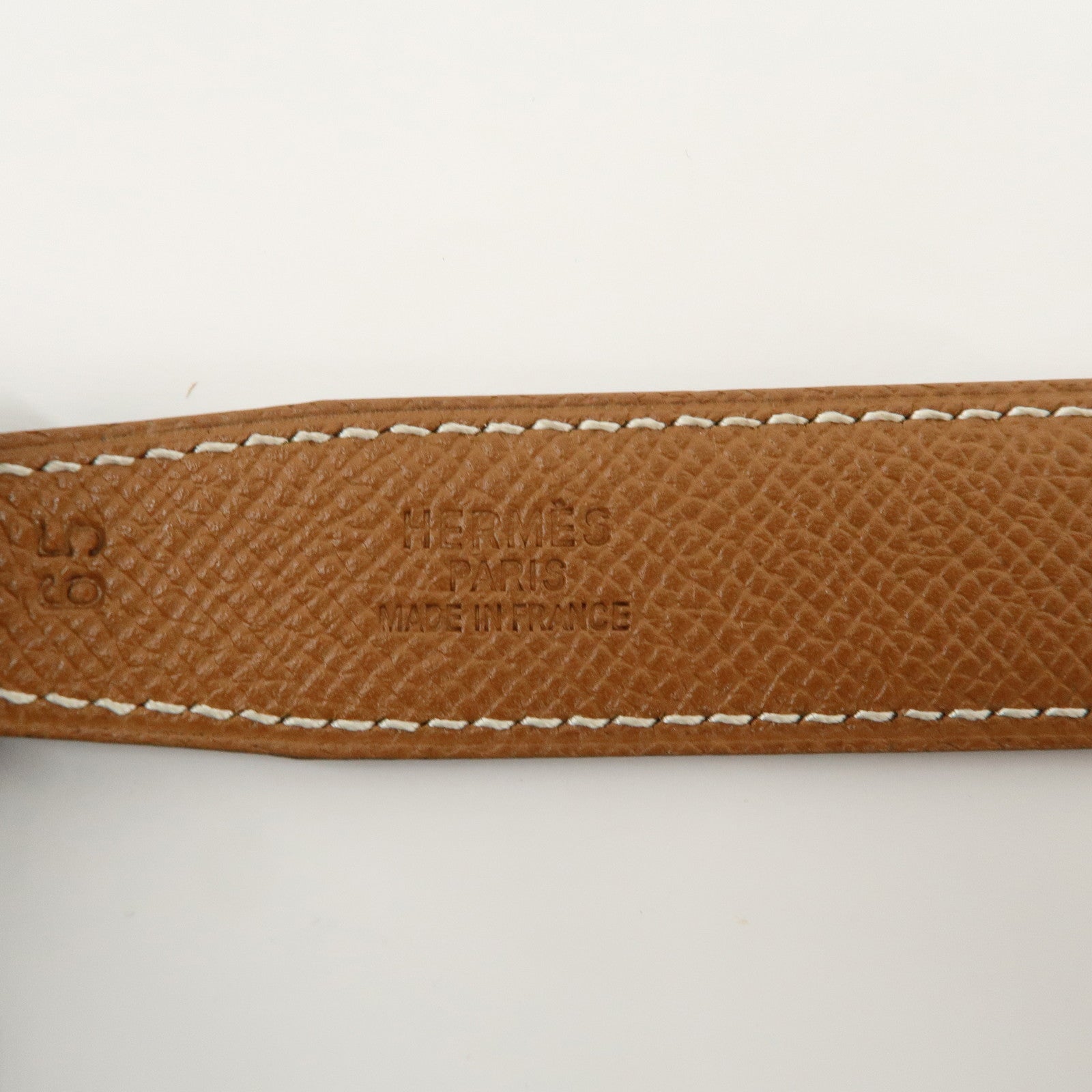 HERMES H Buckle Reversible Constance Belt 65 □D Stamped Black