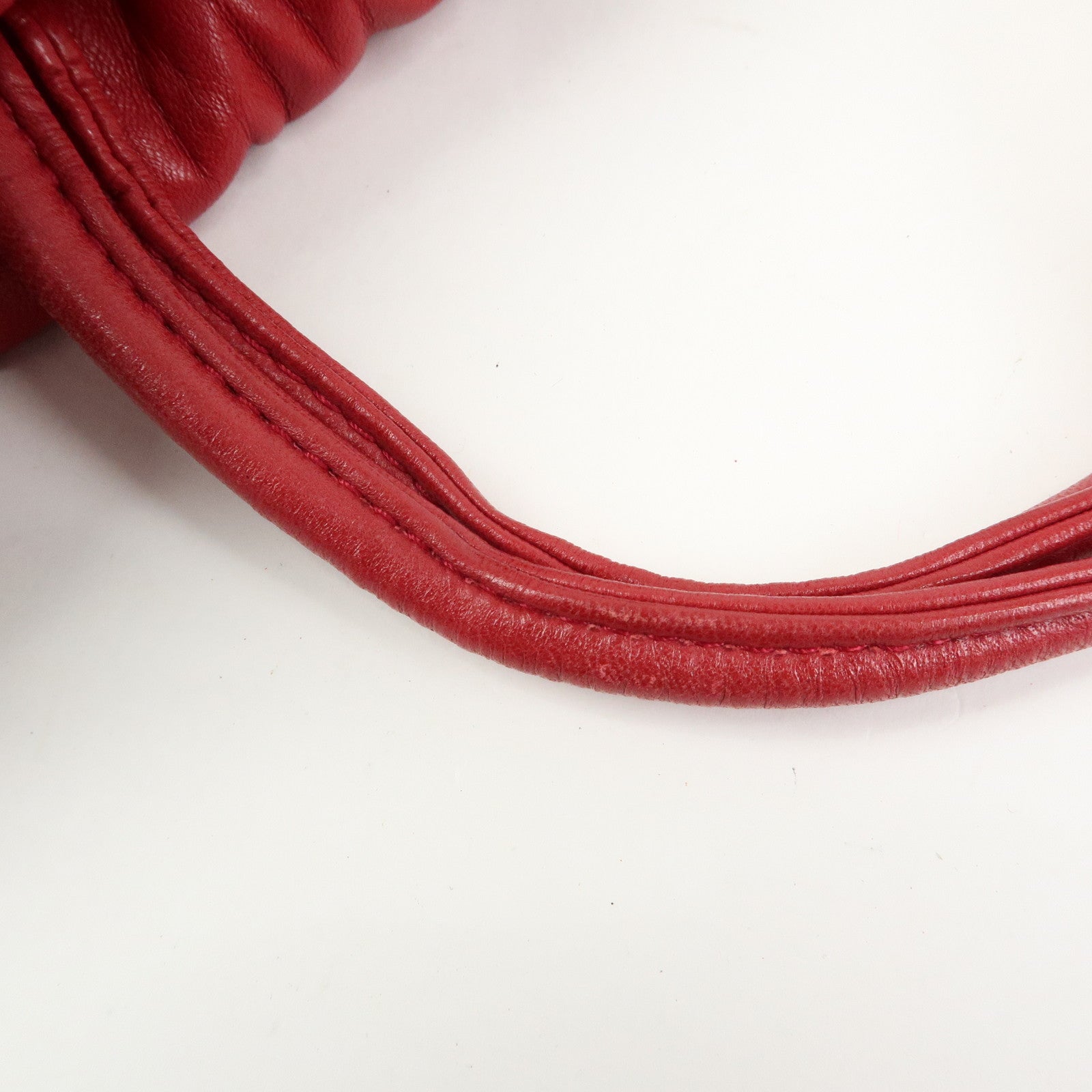 LOEWE Anagram Nappa Leather Shoulder Bag Crossbody Bag Red