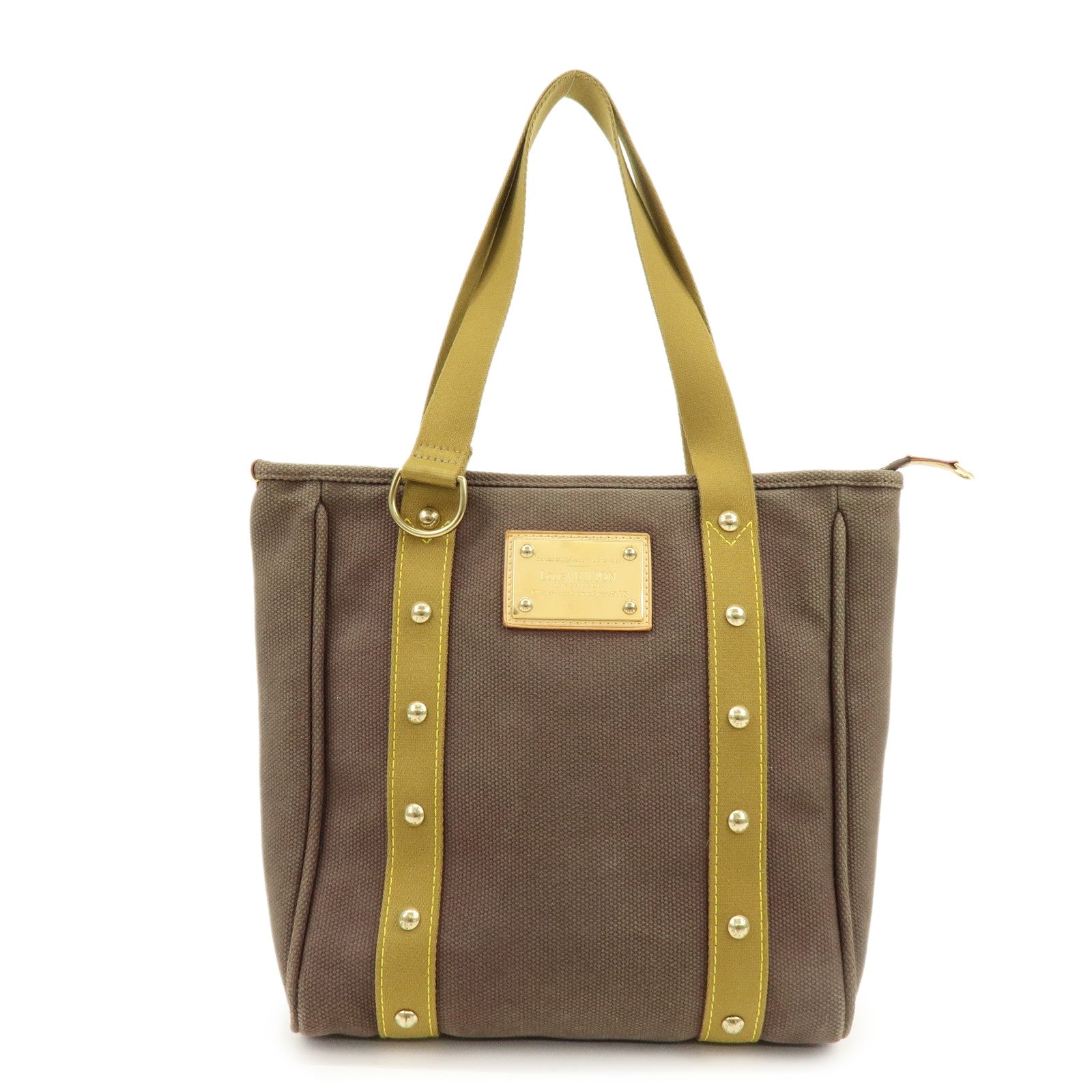 Louis Vuitton Antigua Cabas MM Tote Bag Shoulder Bag Brown M40086