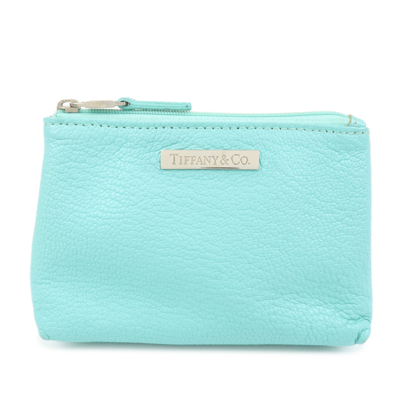 Tiffany & Co. Leather Small Pouch Accessories Pouch Tiffany Blue