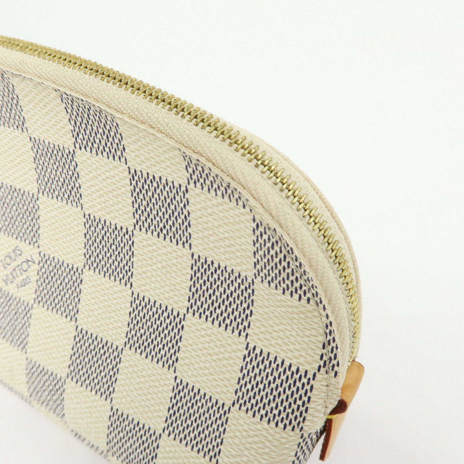 Louis Vuitton Damier Azur Canvas Pochette Cosmetic PM Pouch N60024