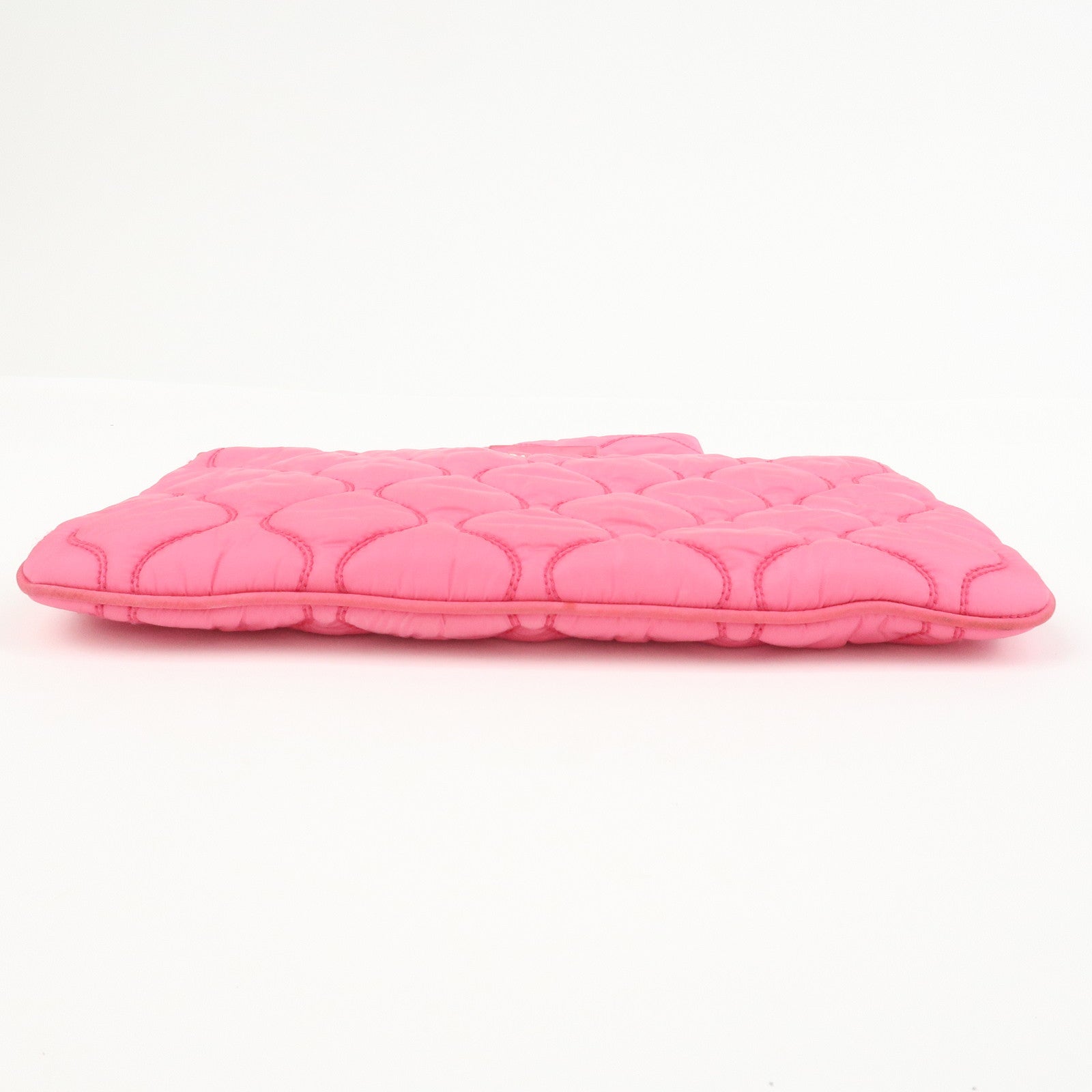MIU MIU Nylon Clutch Bag Wristlet Bag Pink 5N1851