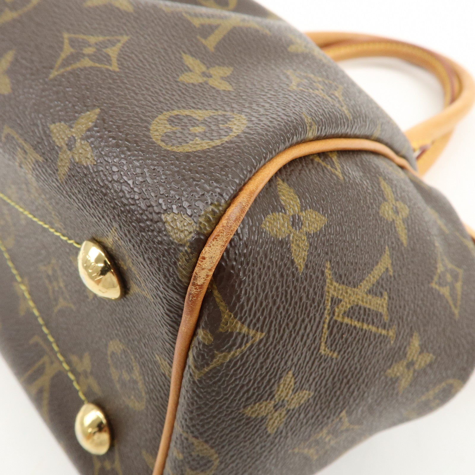 Louis Vuitton Monogram Tivoli PM Hand Bag Shoulder Bag Brown M40143