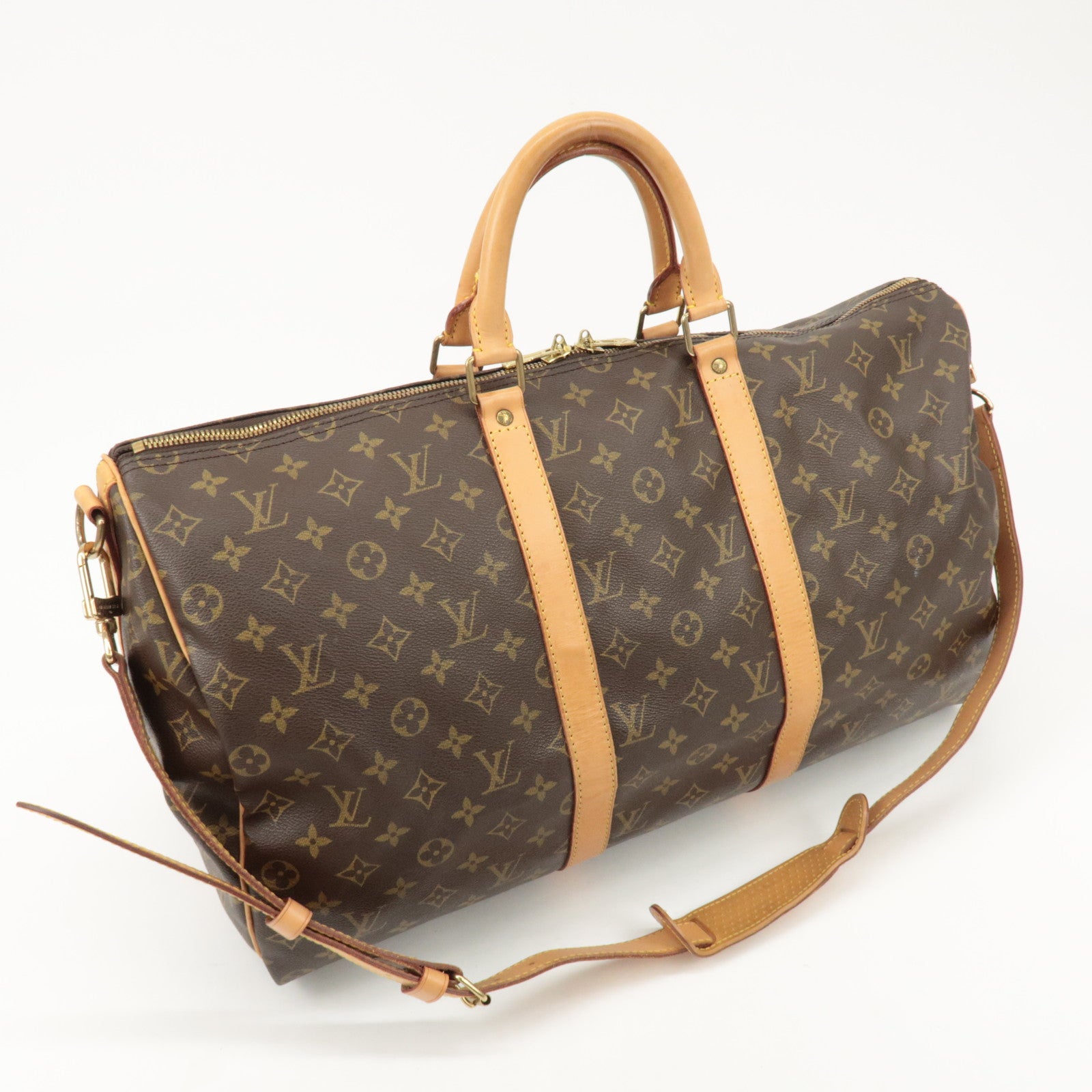 Louis Vuitton Monogram Keep All 50 Bandouliere Boston Bag M41416 Used