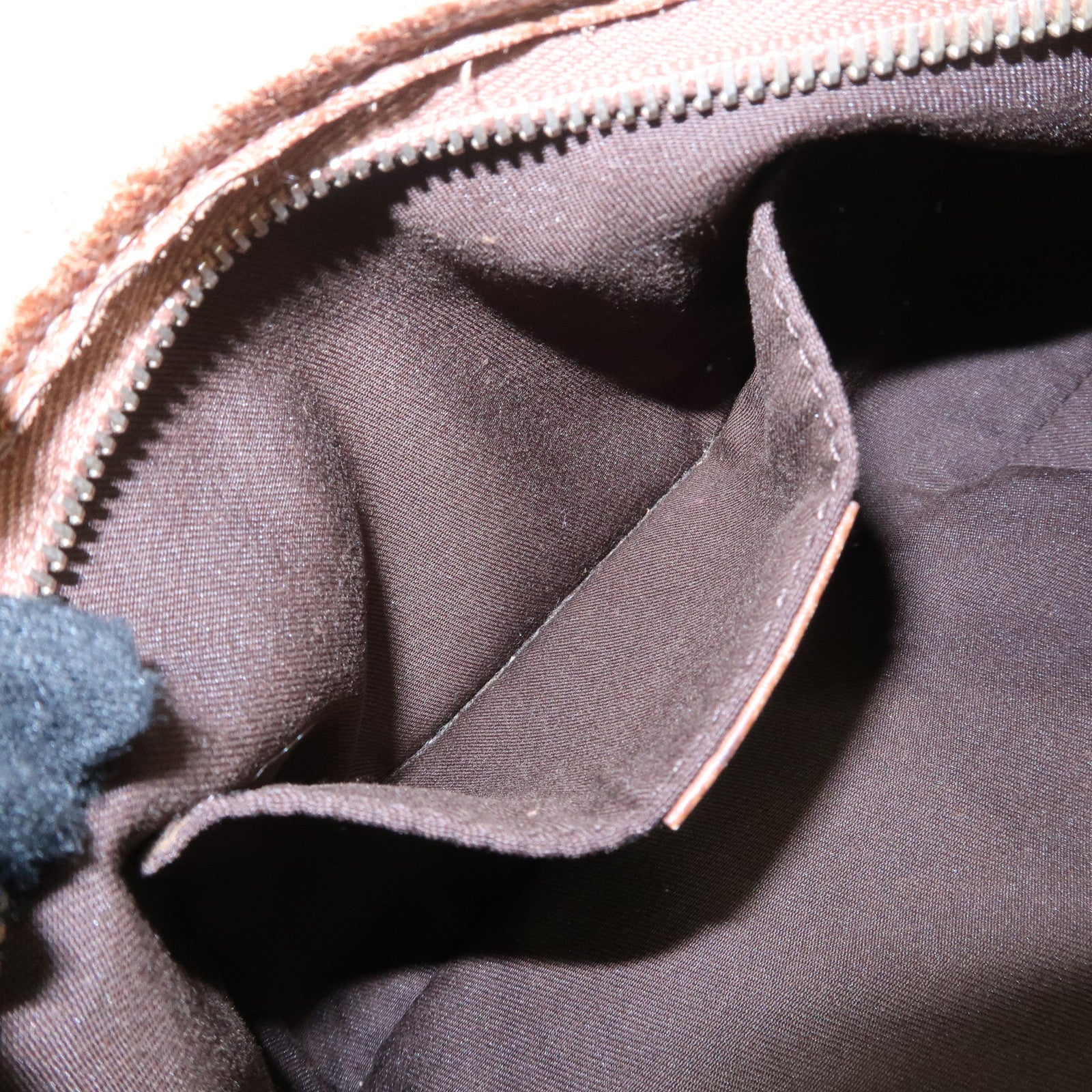 GUCCI Abbey Denim Leather Shoulder Bag Hand Bag Blue 130939 Used