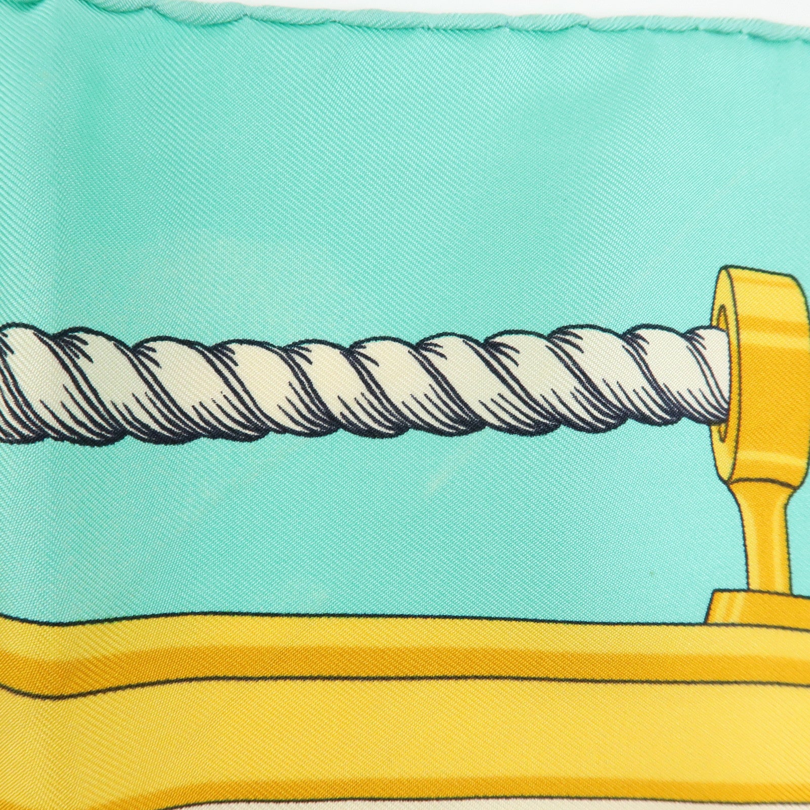 HERMES Carre 90 Silk100% Scarf FEUX DE ROUTE APERCUS LA NUIT EN MER