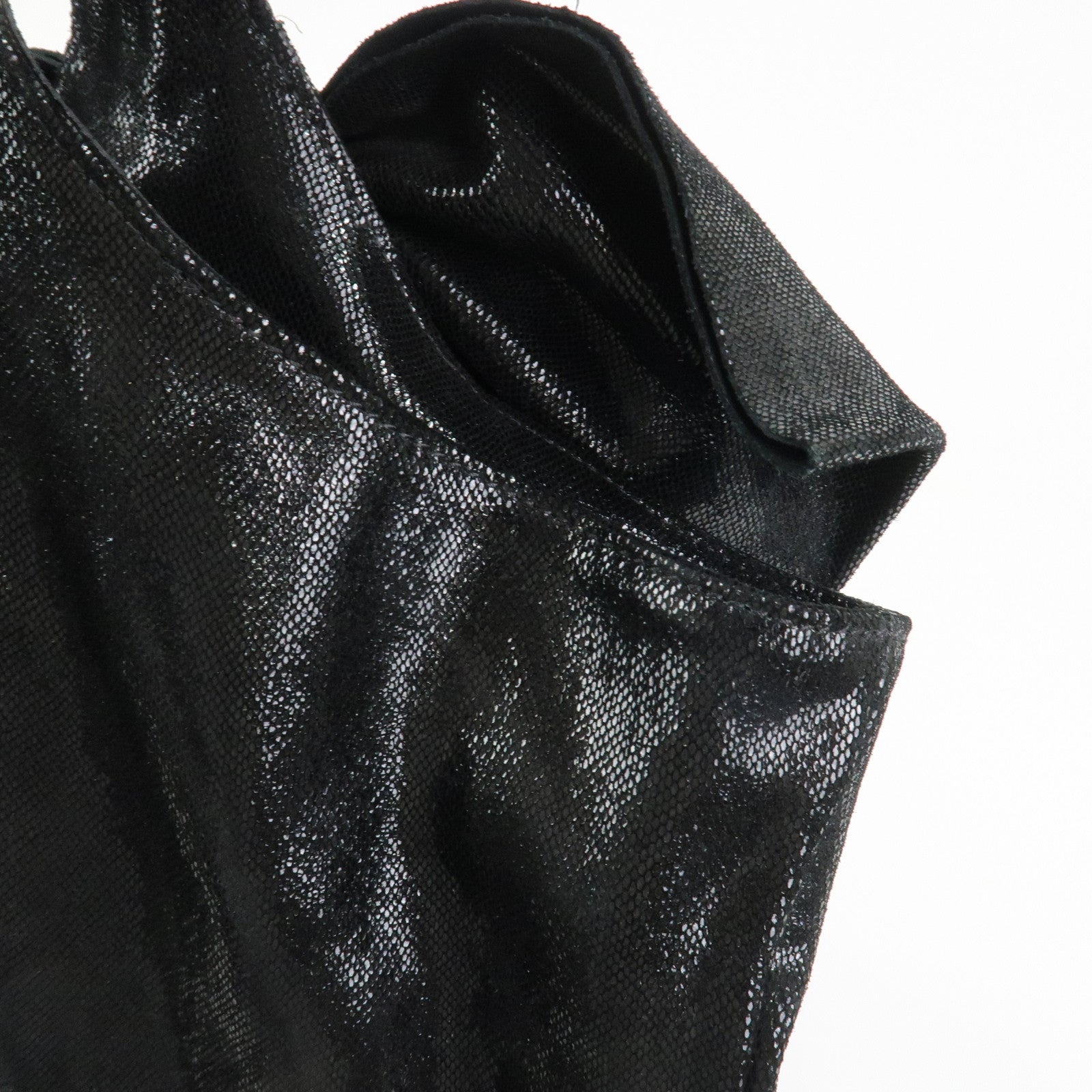 VALENTINO RED Valentino Leather Ribbon Tote Bag Shoulder Bag Black