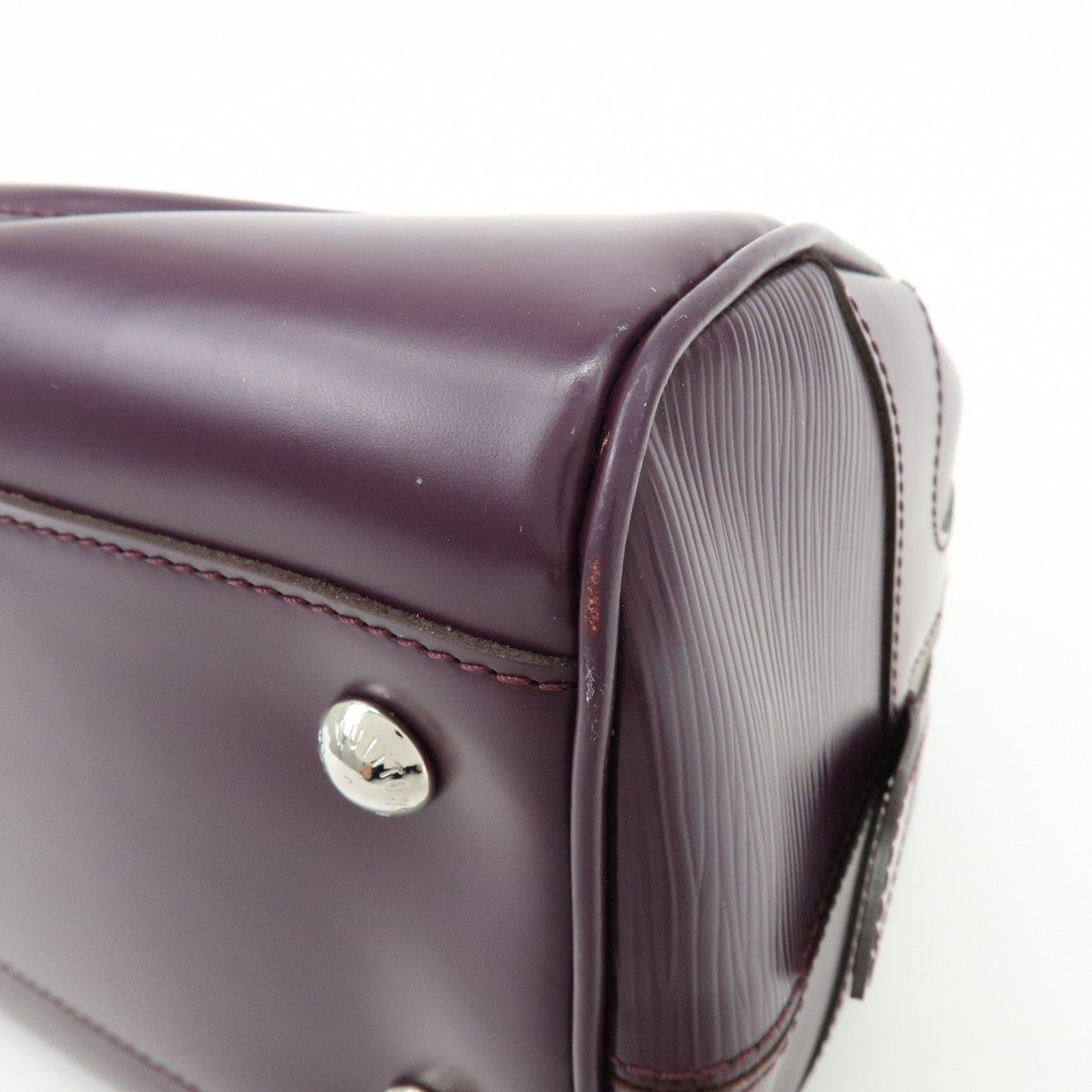 Louis Vuitton Epi Bowling Montaigne GM Hand Bag Cassis M5931K