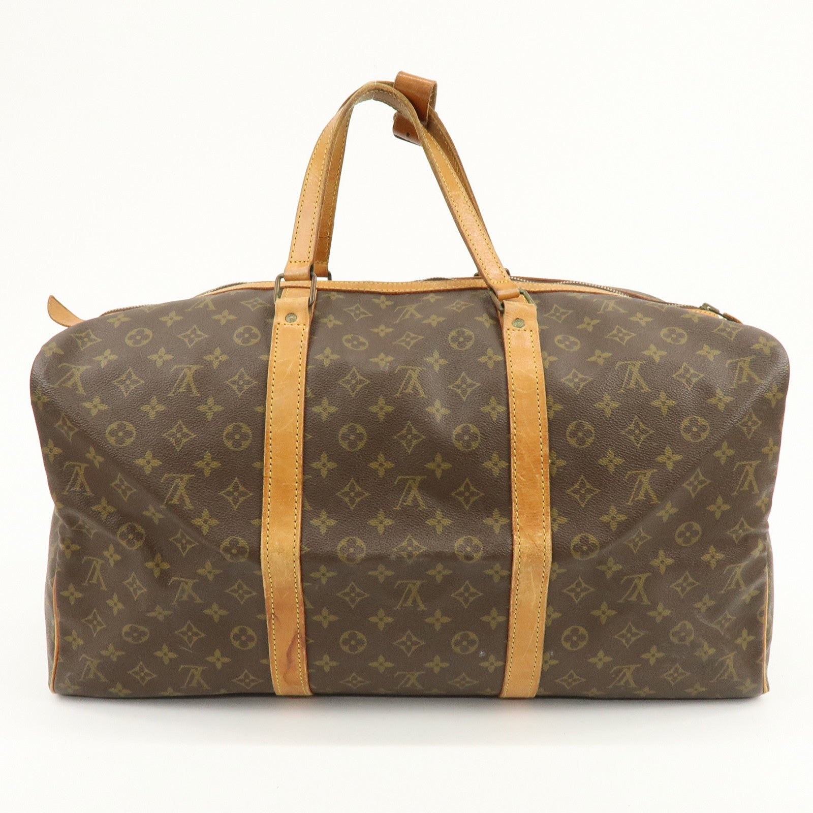 Louis Vuitton Monogram Sac Souple 55 Boston Bag Brown M41622