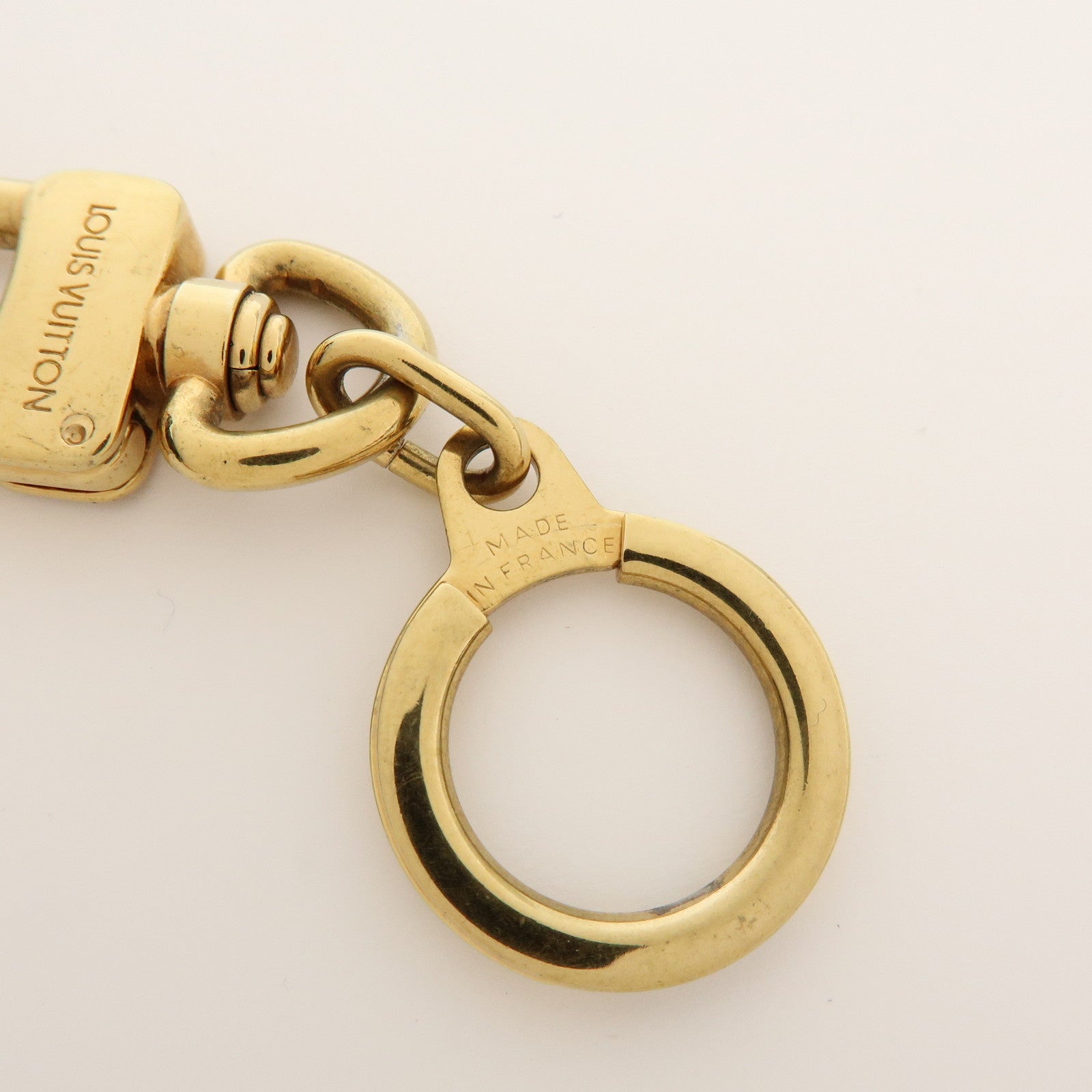 Louis Vuitton Set of 2 Metal Ancre Key Rings Gold M62694