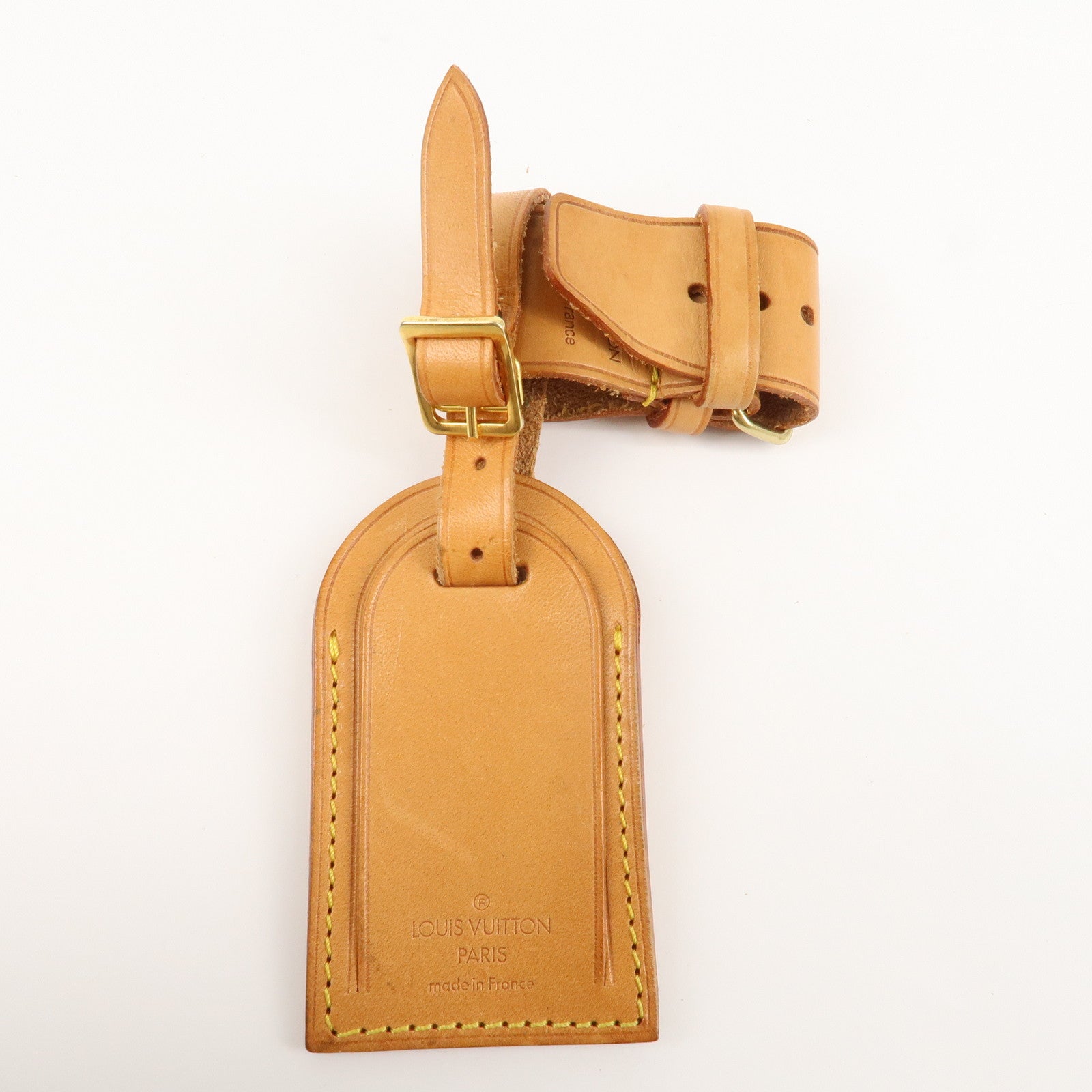 Louis Vuitton Set of 10 Nume Leather Name Tag & Poignet Natural Beige Used