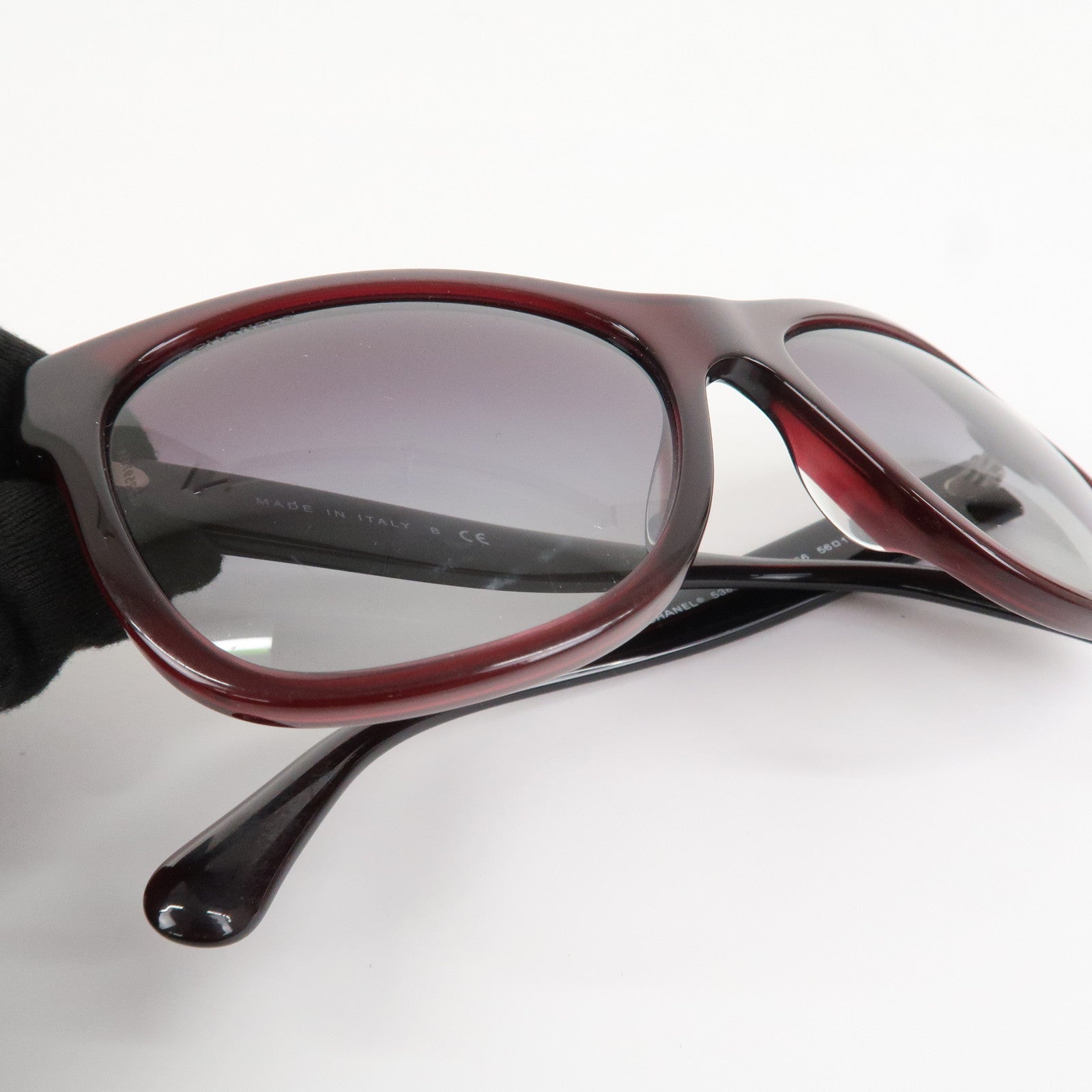 CHANEL Side COCO Mark Sunglasses ｃ.539S6 56□17 140 3N Brown 5380-A