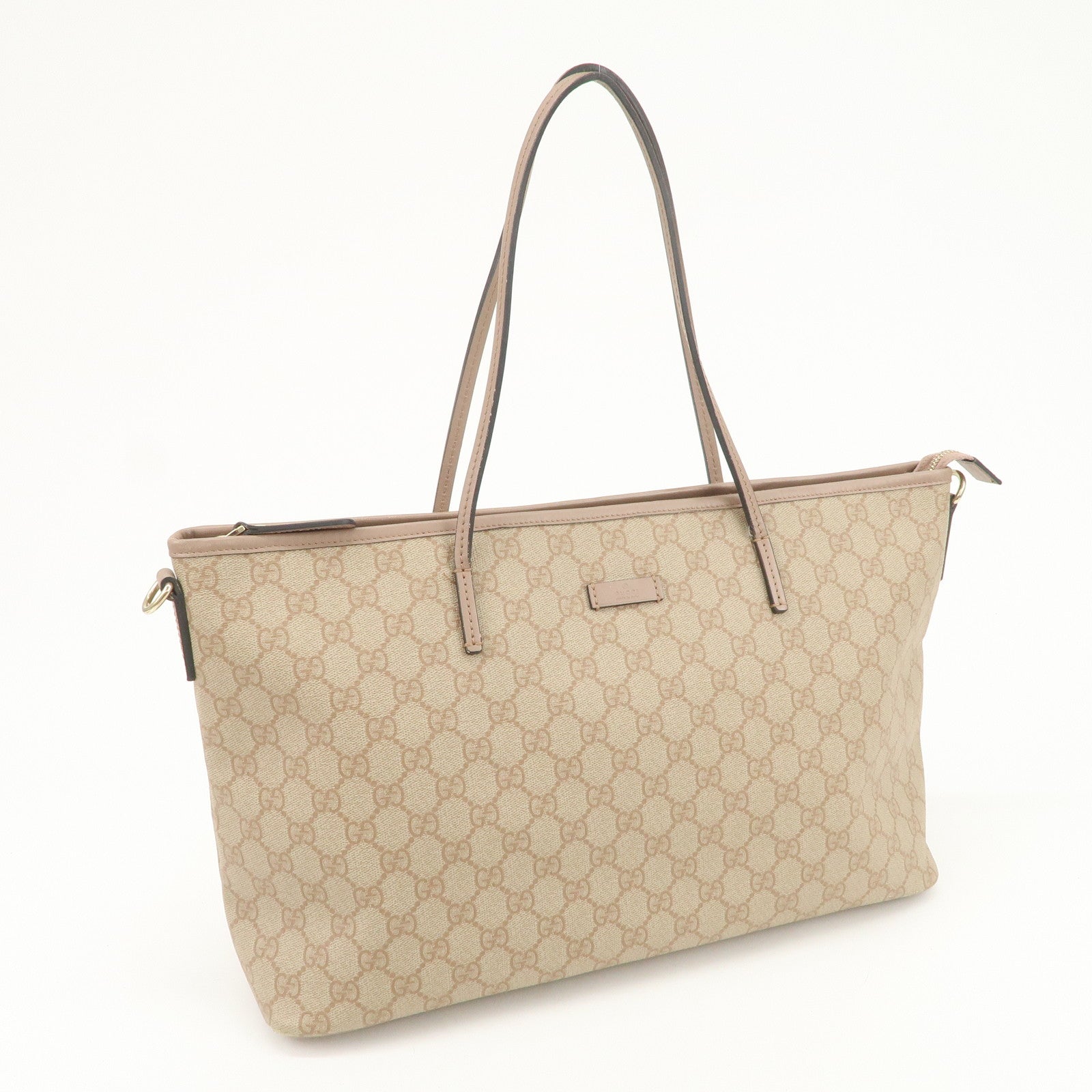 GUCCI GG Supreme 2WAY Bag Tote Bag Shoulder Bag Pink 353437