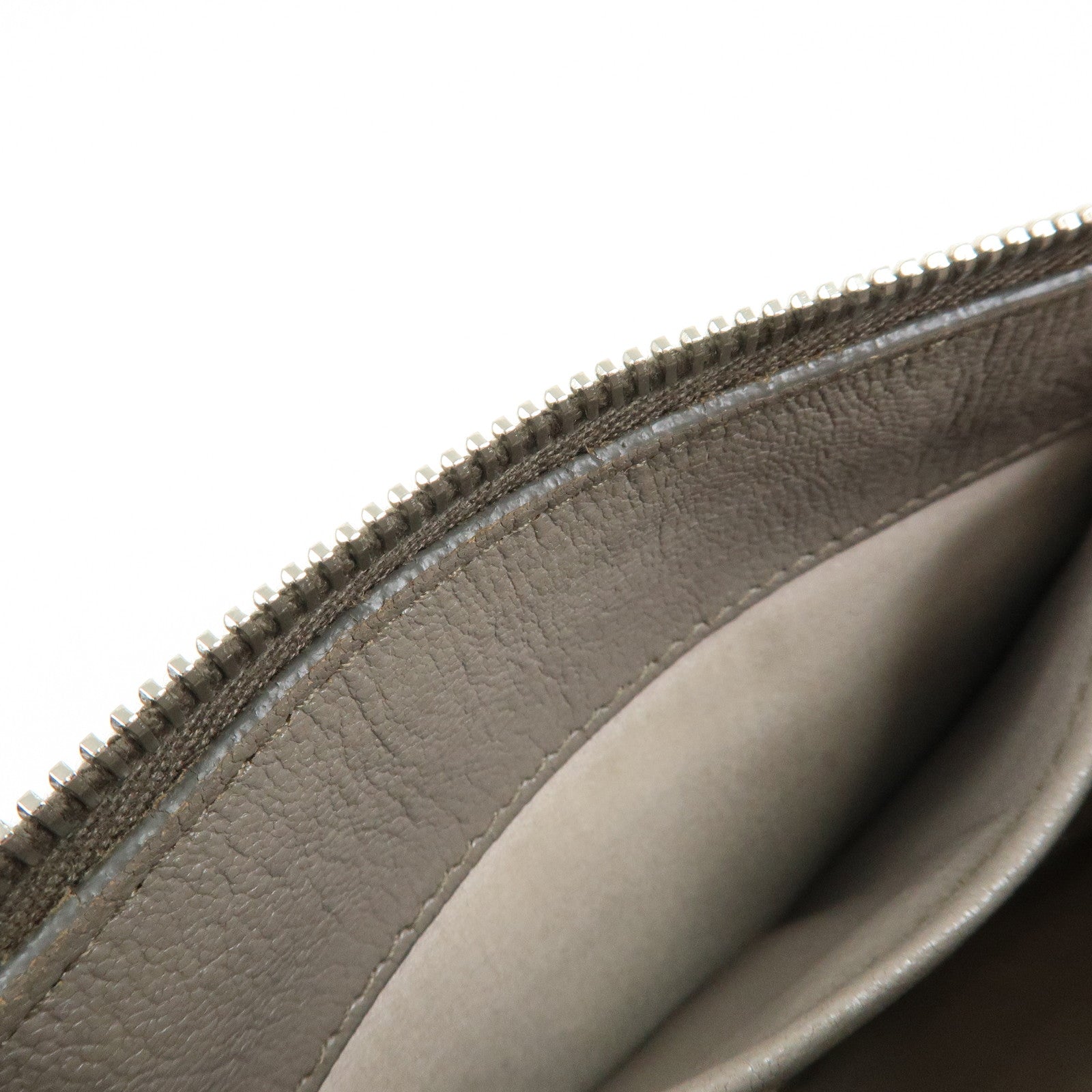 MIU MIU MADRAS Leather Shoulder Bag Crossbody Bag Gray RP0369