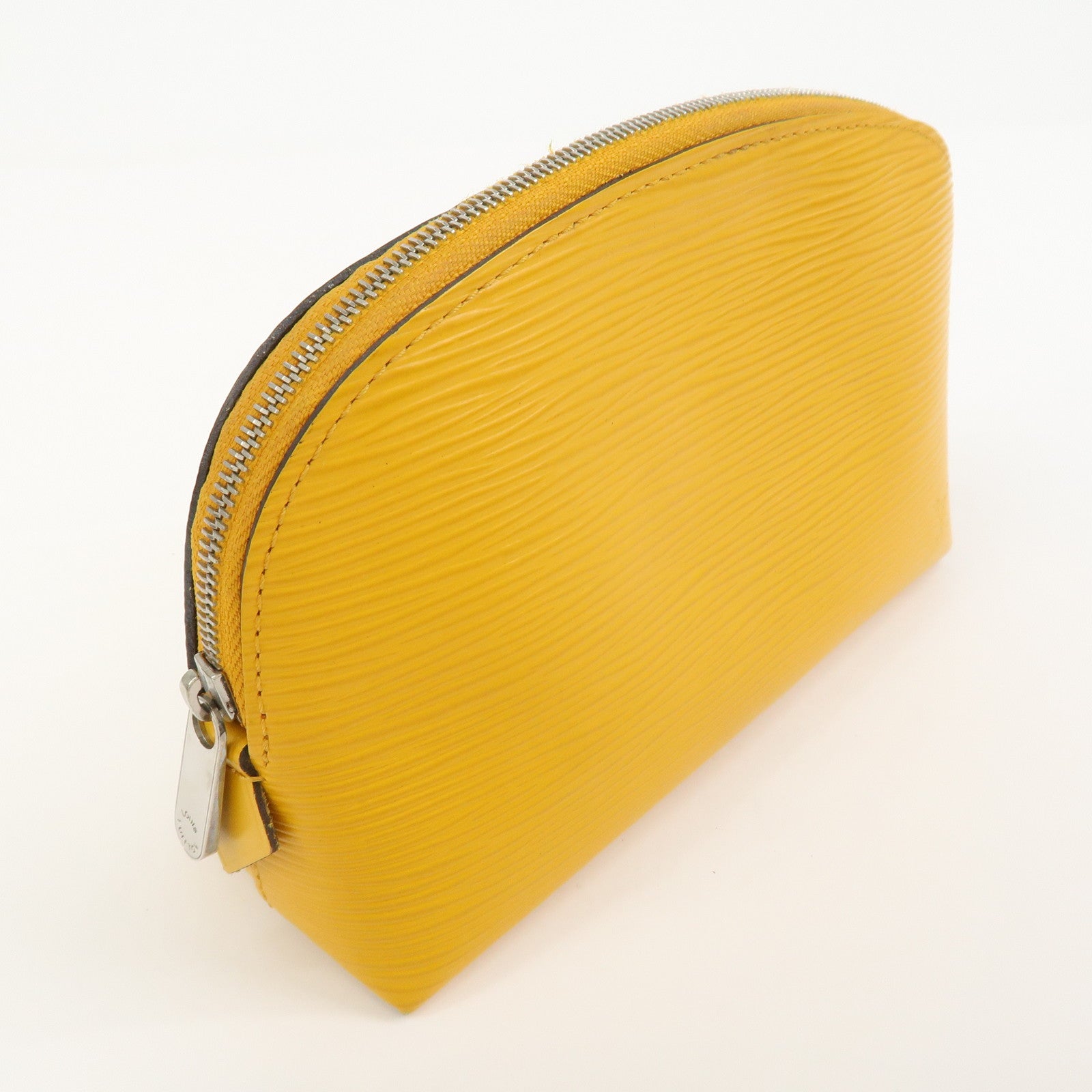 Louis Vuitton Epi Pochette Cosmetic PM Cosmetic Pouch Citron M40639