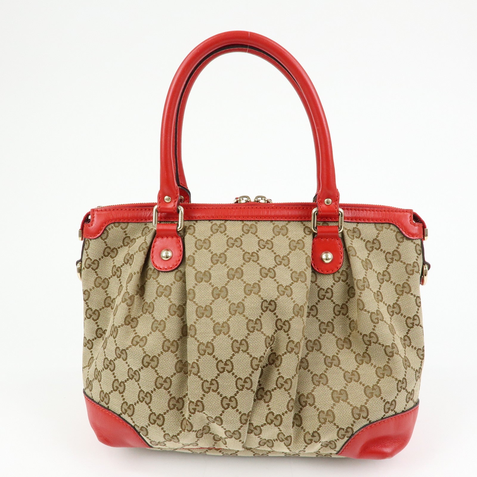 GUCCI Sukey Interlocking G GG Canvas Leather 2Way Bag 247902