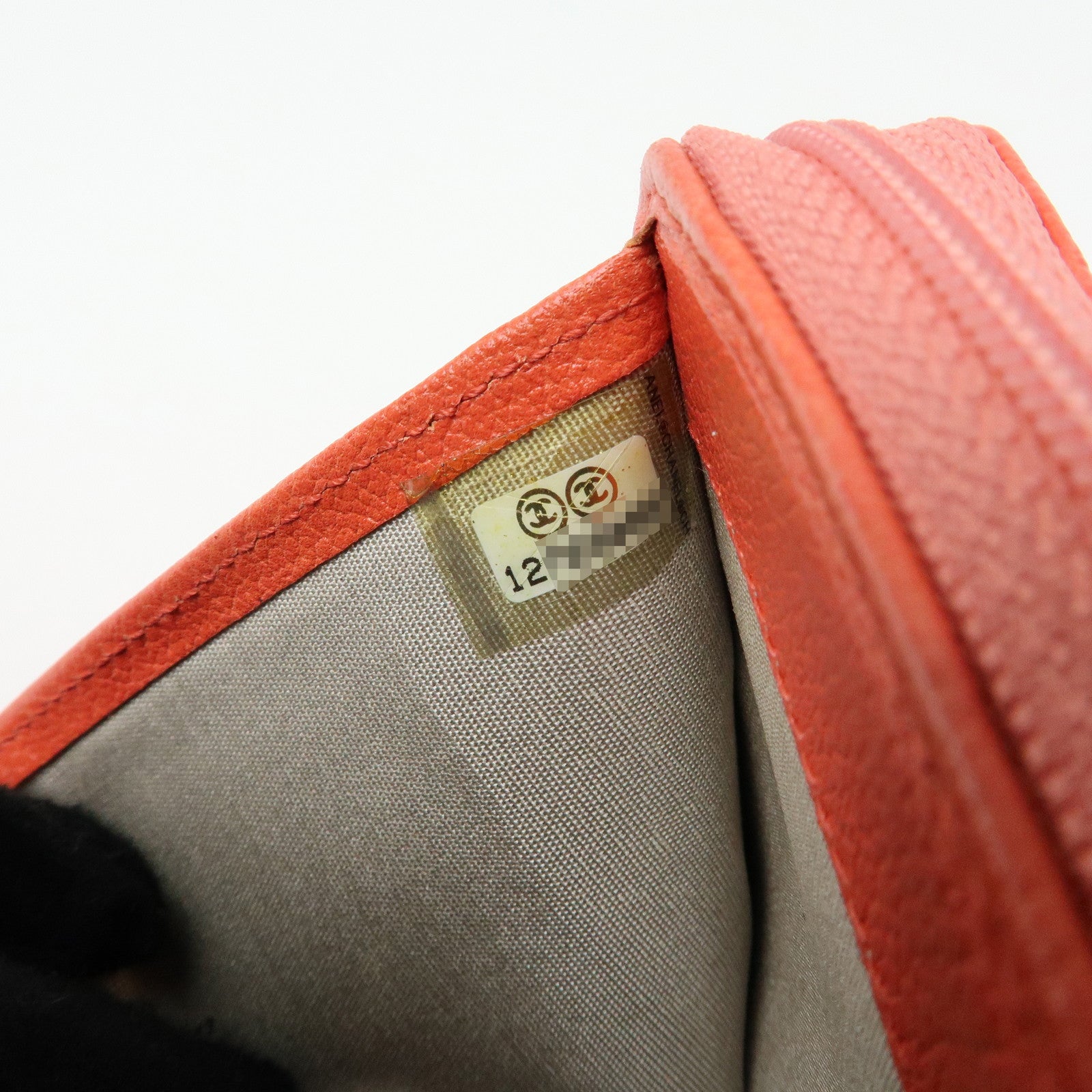 CHANEL Camellia Zip Around Leather Compact Wallet Rose Pink