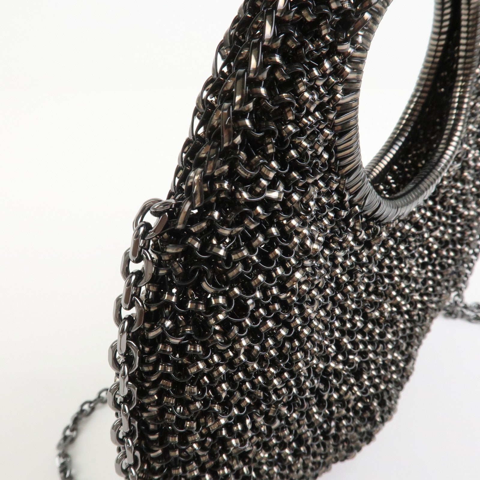 ANTEPRIMA PVC 2Way Chain Hand Bag Shoulder Bag Black
