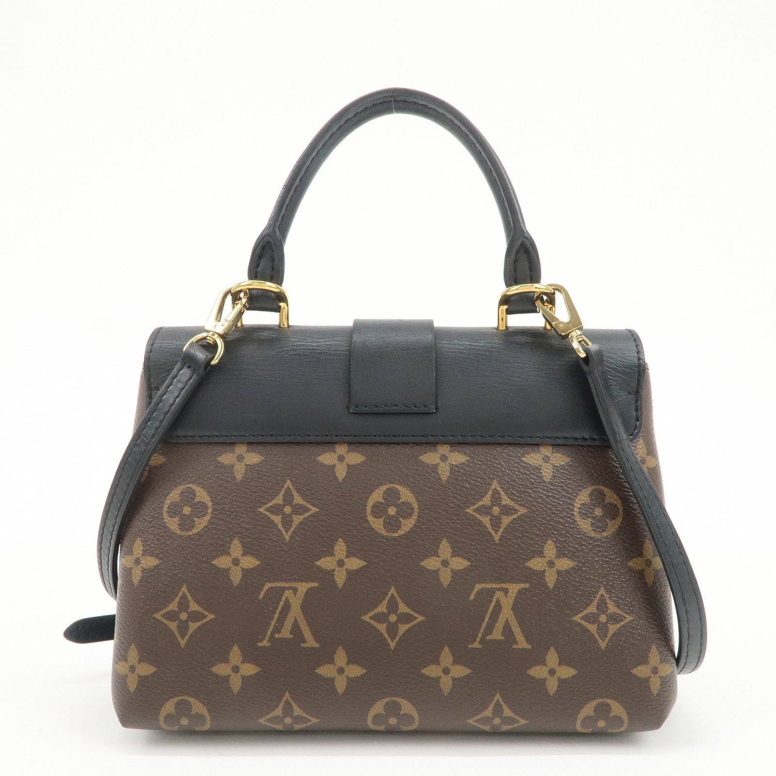 Louis Vuitton Monogram Locky BB 2Way Shoulder Bag Brown Noir M44141