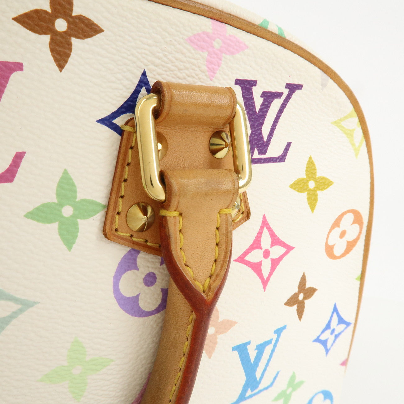 Louis Vuitton Monogram Multicolor Trouville Hand Bag Blanc M92662 Used
