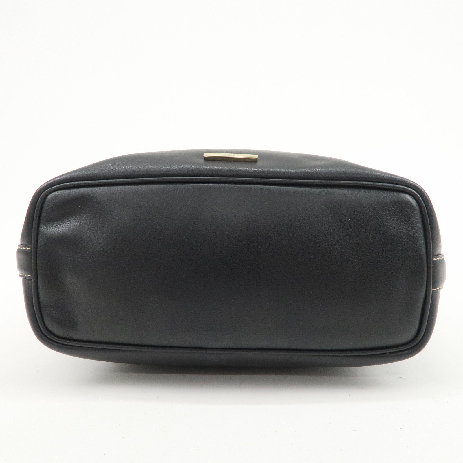 GUCCI Leather Shoulder Bag Hand Bag Black 001.4288