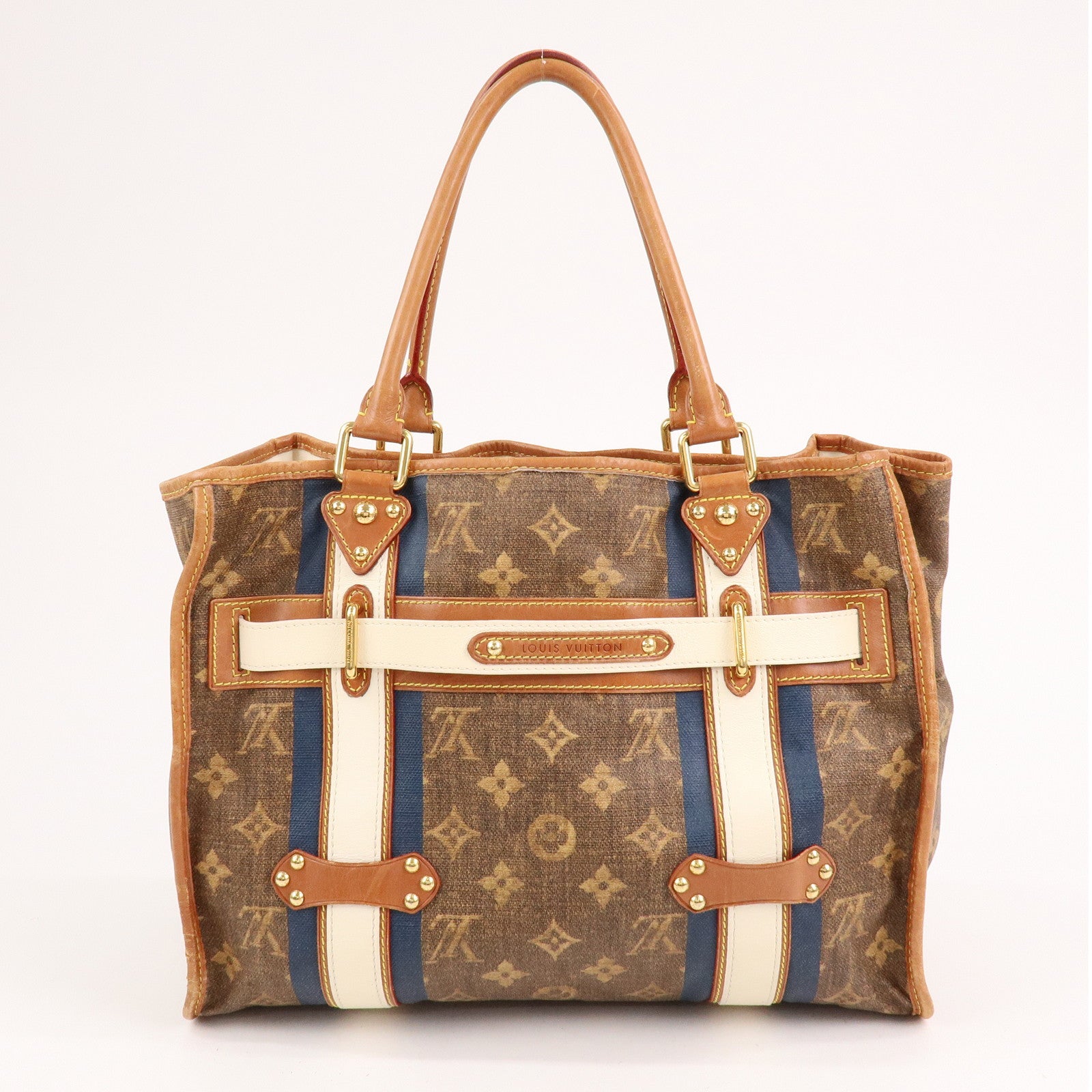 Louis Vuitton Monogram Tisse Sac Rayeur GM Shoulder Bag M56385