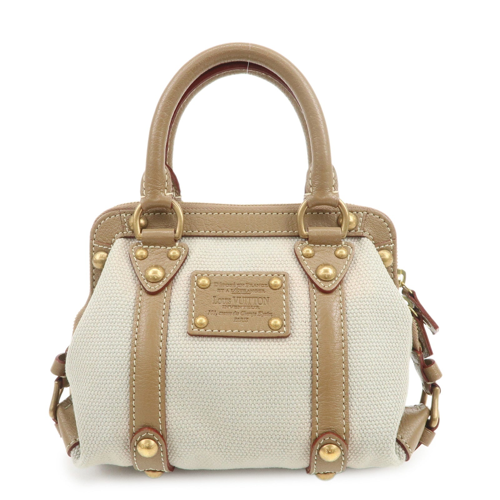 Louis Vuitton Antigua Toile Trianon Sac de Nuit PM Hand Bag M48827