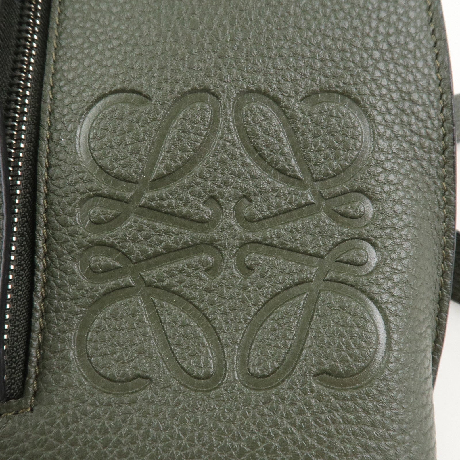 LOEWE Anagram Vertical T Pocket Cross Body Bag Shoulder Bag Green