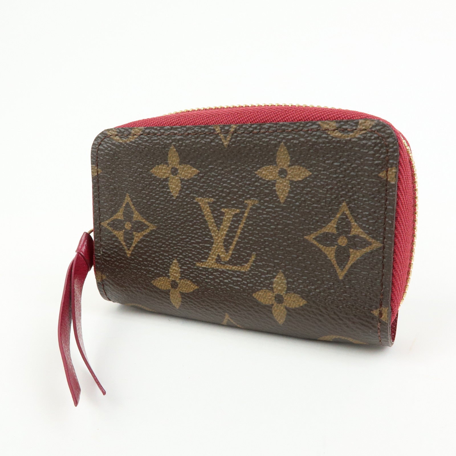 Louis Vuitton Monogram Multicartes Card Case Brown Fuchsia M61299
