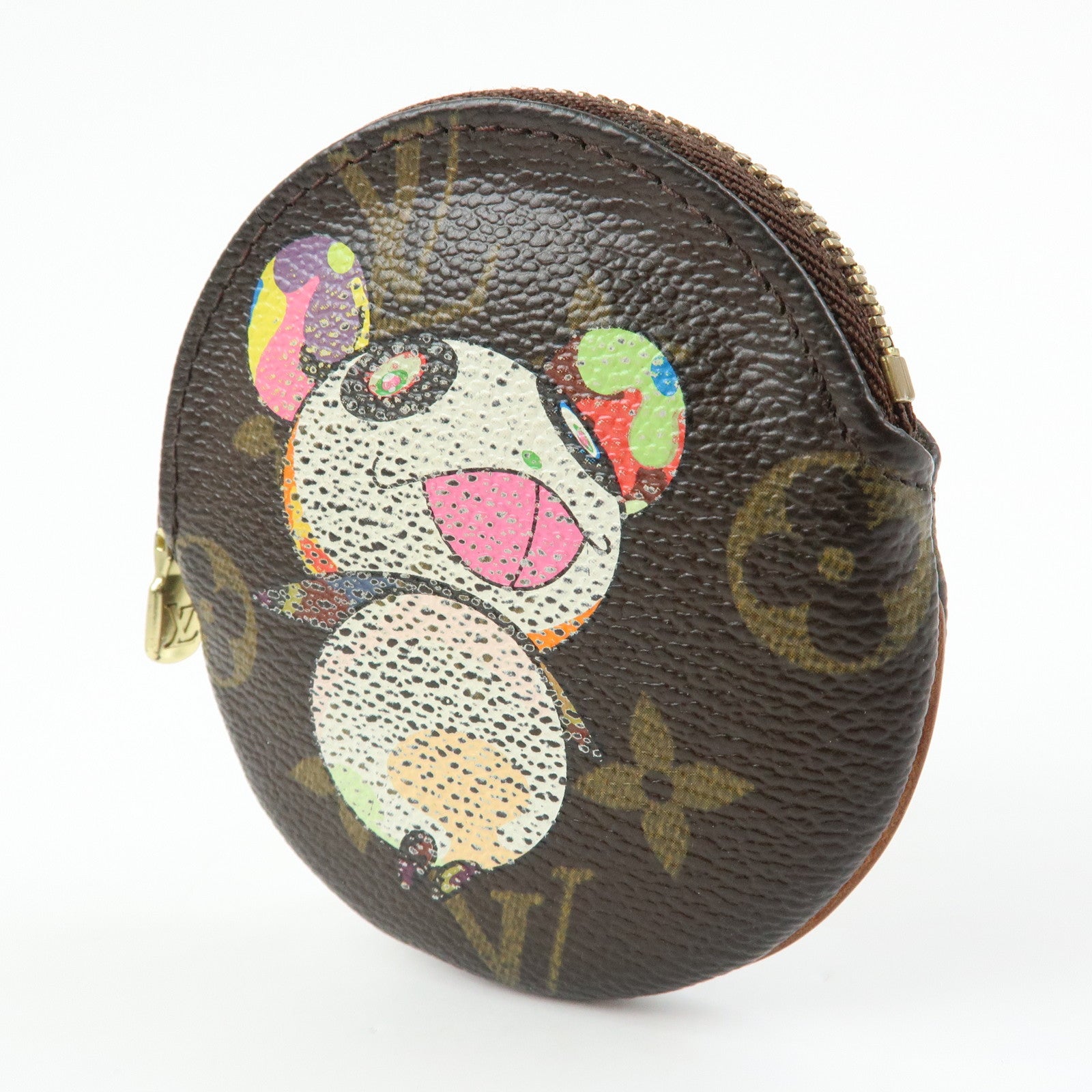 Louis Vuitton Monogram Porte Monnaie Rond Panda Coin Case M61928