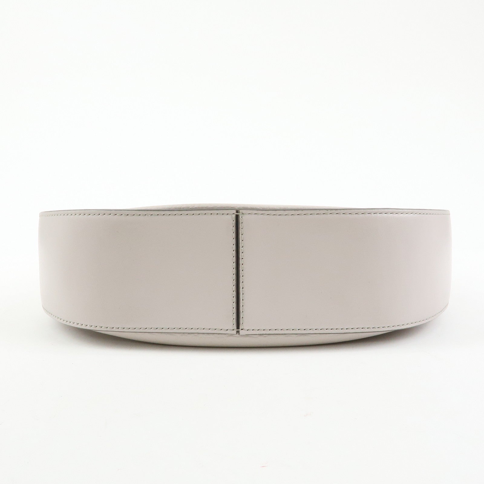 TOD'S OBOE Medium Leather Shoulder Bag Hand Bag Gray