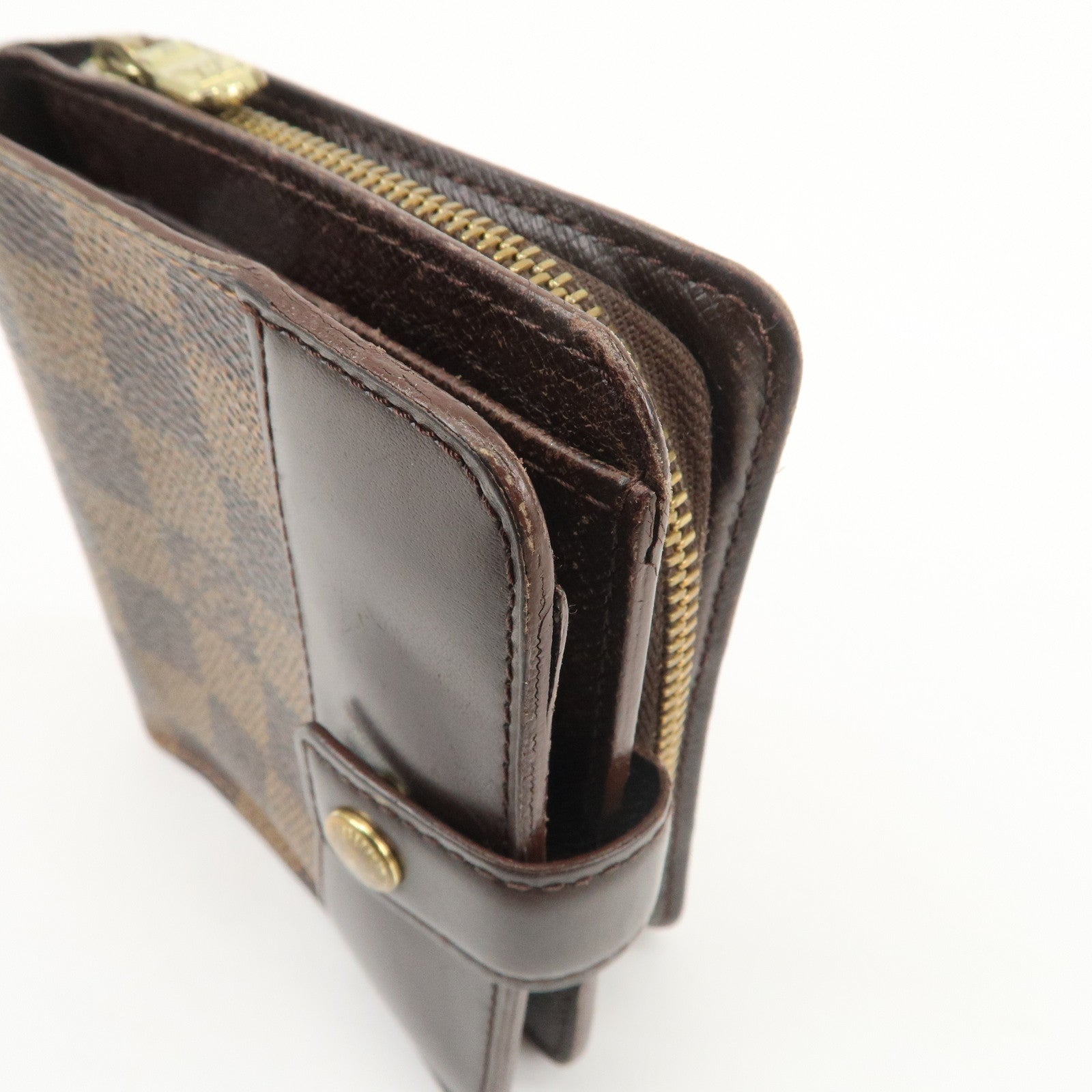 Louis Vuitton Damier Compact Zippy Bi-fold Small Wallet N61668