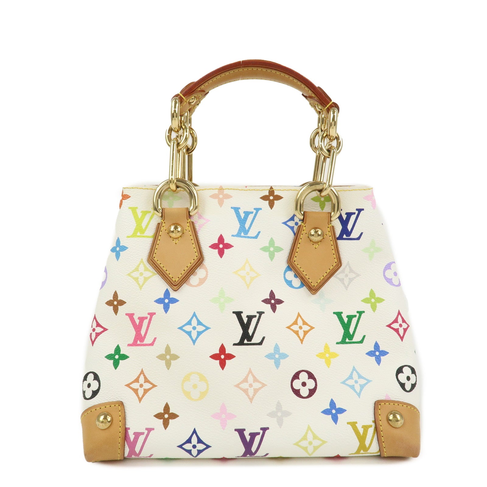 Louis Vuitton Monogram Multicolor Audra Hand Bag Blanc M40047