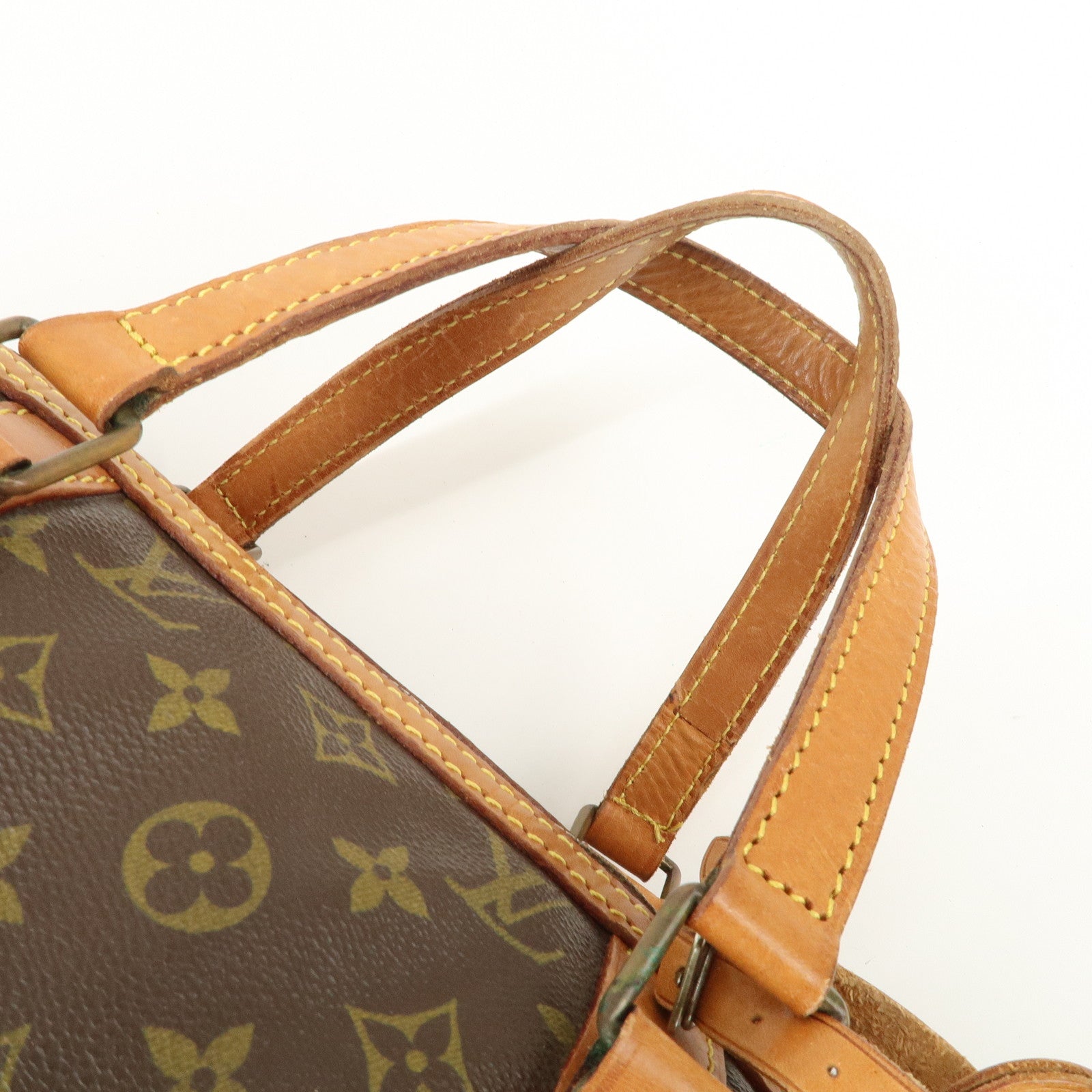 Louis Vuitton Monogram Sac Souple 45 Boston Bag Brown M41624 Used