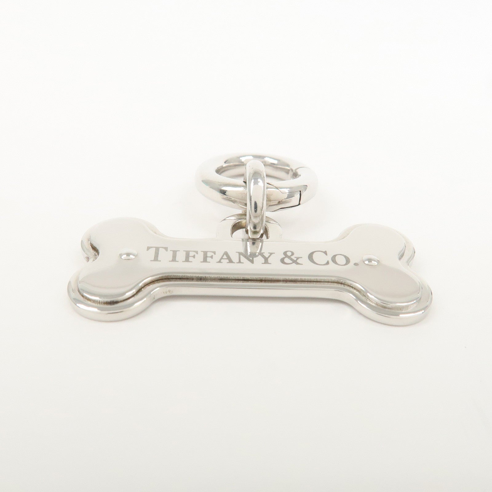 Tiffany & Co. Sterling Silver Dog Born Charm Pet Accessories Silver