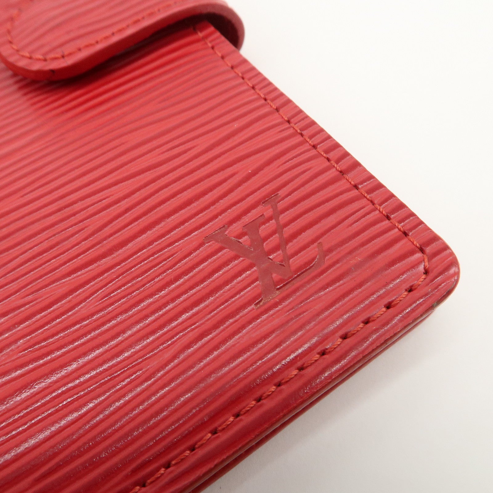 Louis Vuitton Epi Agenda PM Planner Cover Castillian Red R20057