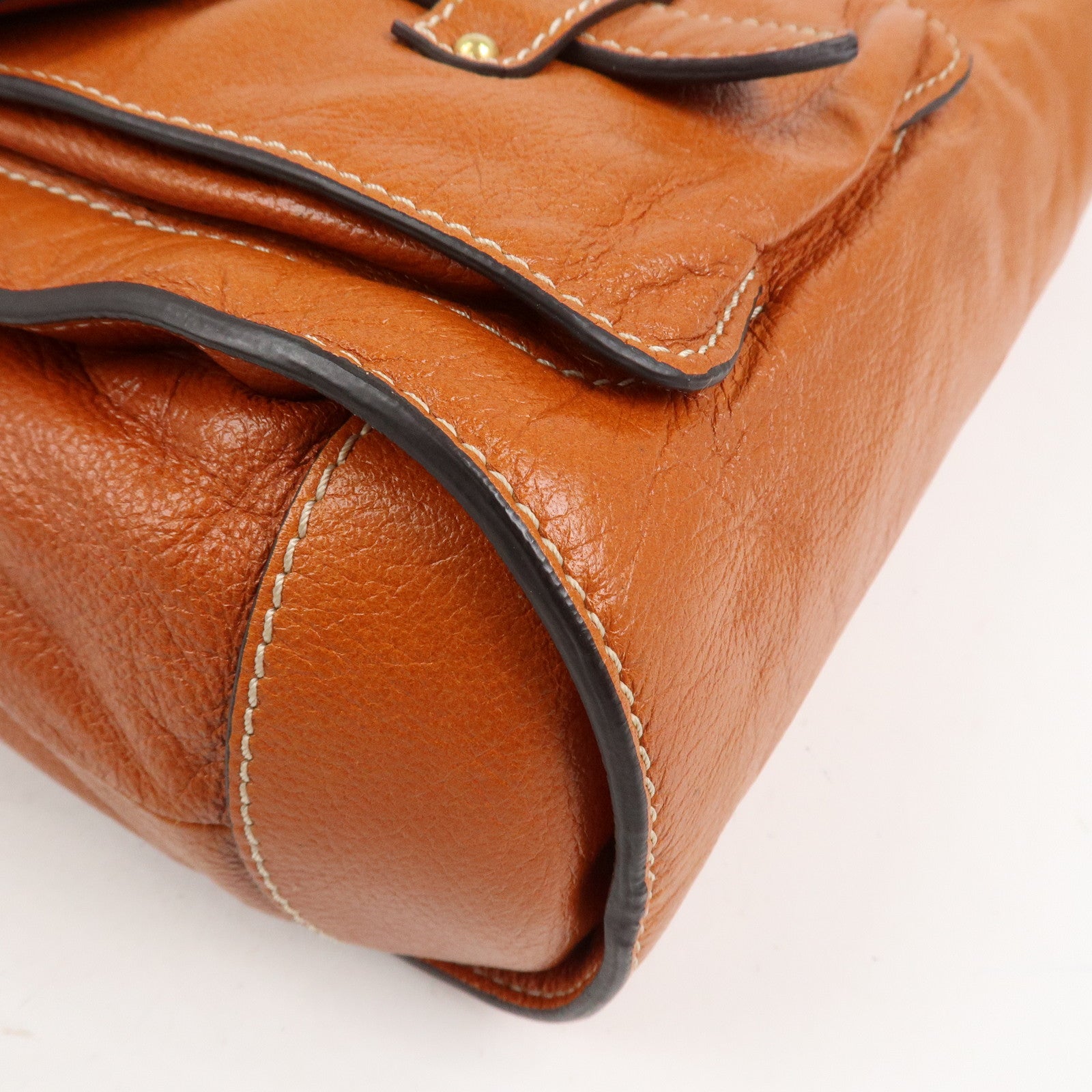 LOEWE Leather Candy 2Way Bag Shoulder Bag Hand Bag Brown