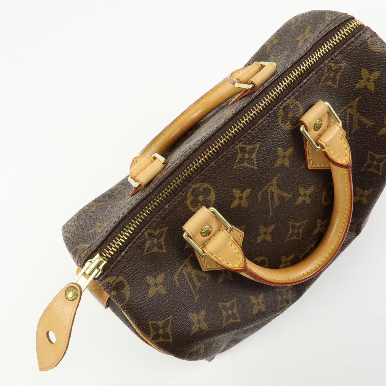 Louis Vuitton Monogram Speedy 25 Boston Bag Hand Bag Brown M41528
