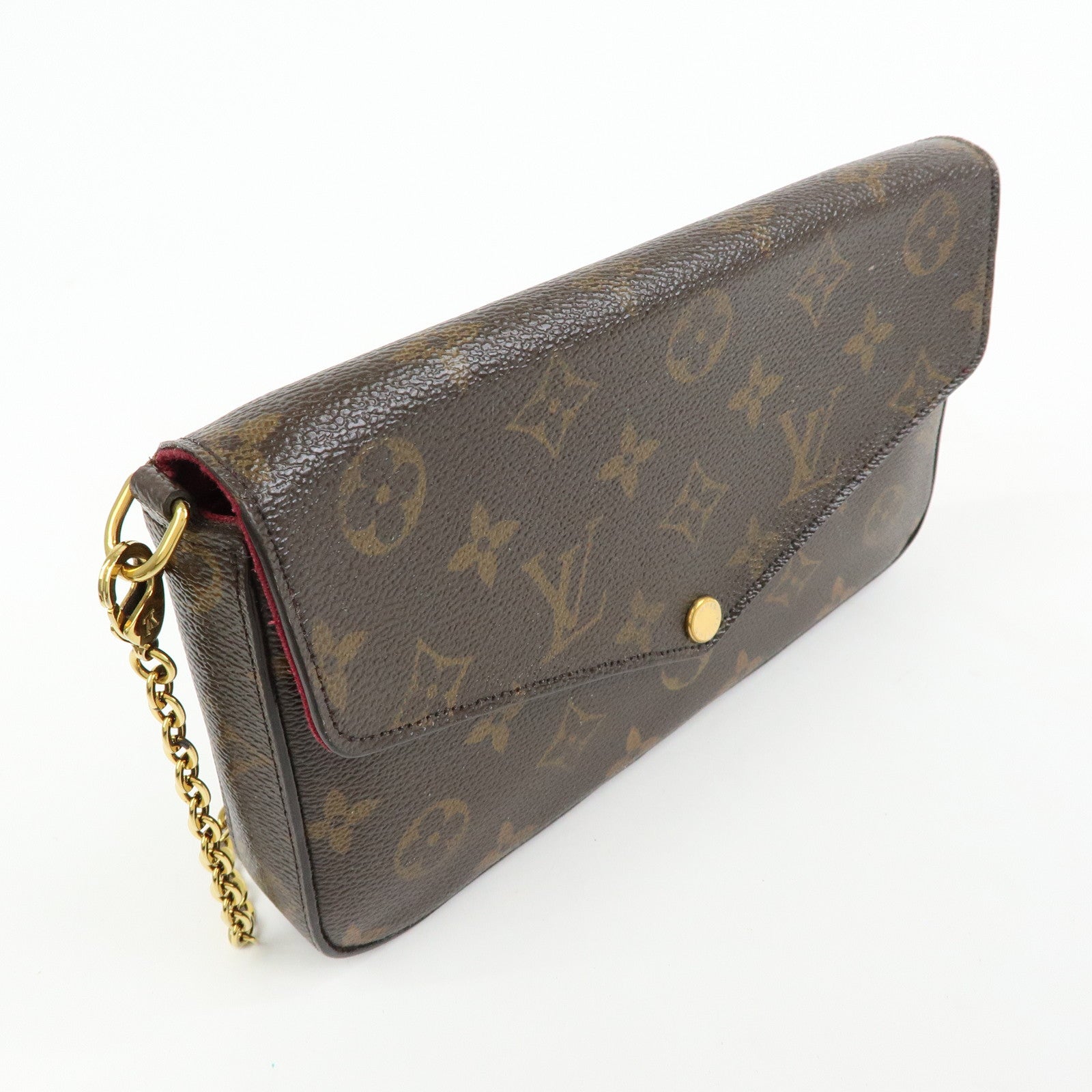 Louis Vuitton Monogram Pochette Felicie Shoulder Bag Brown M61276