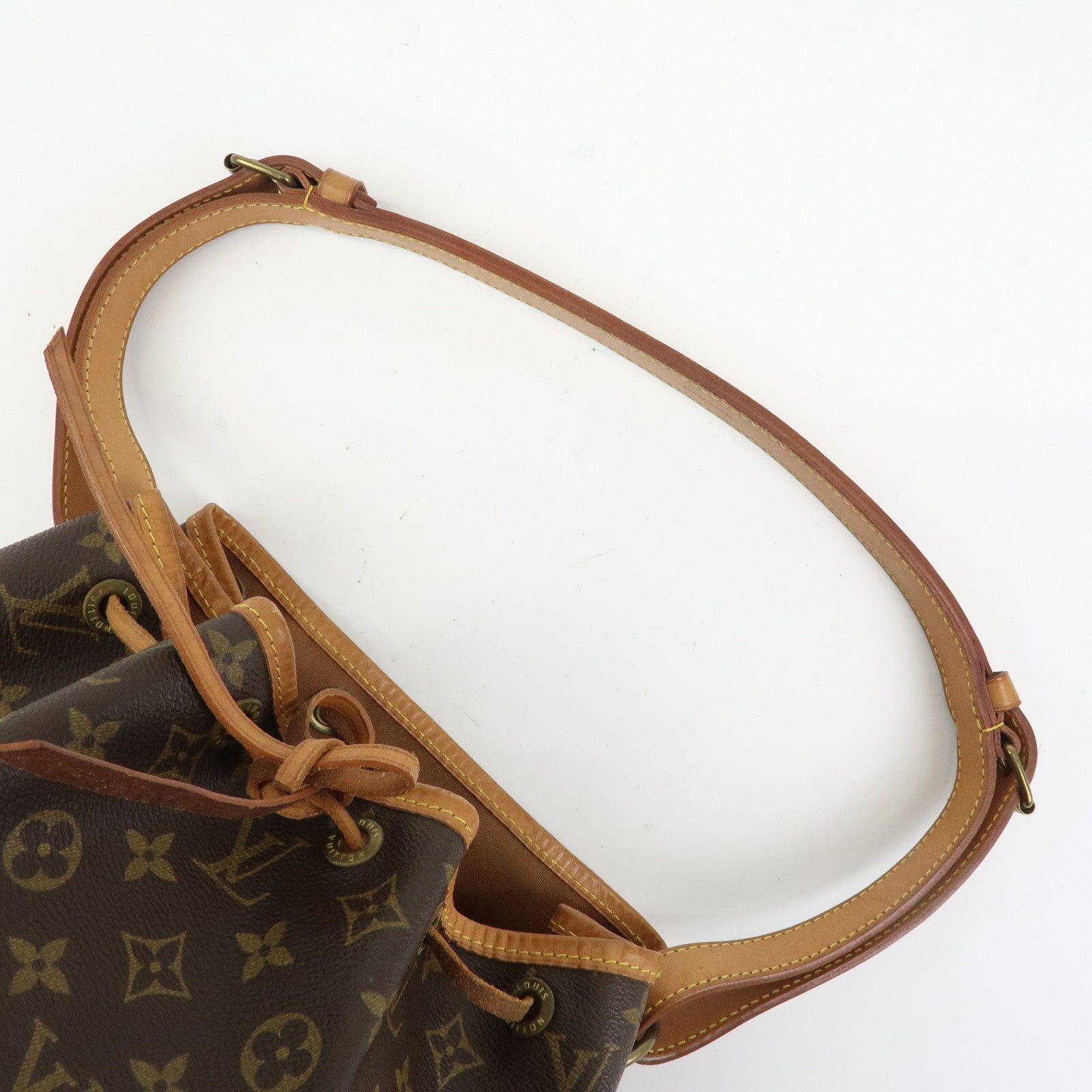 Louis Vuitton Monogram Petit Noe Shoulder Bag Brown M42226
