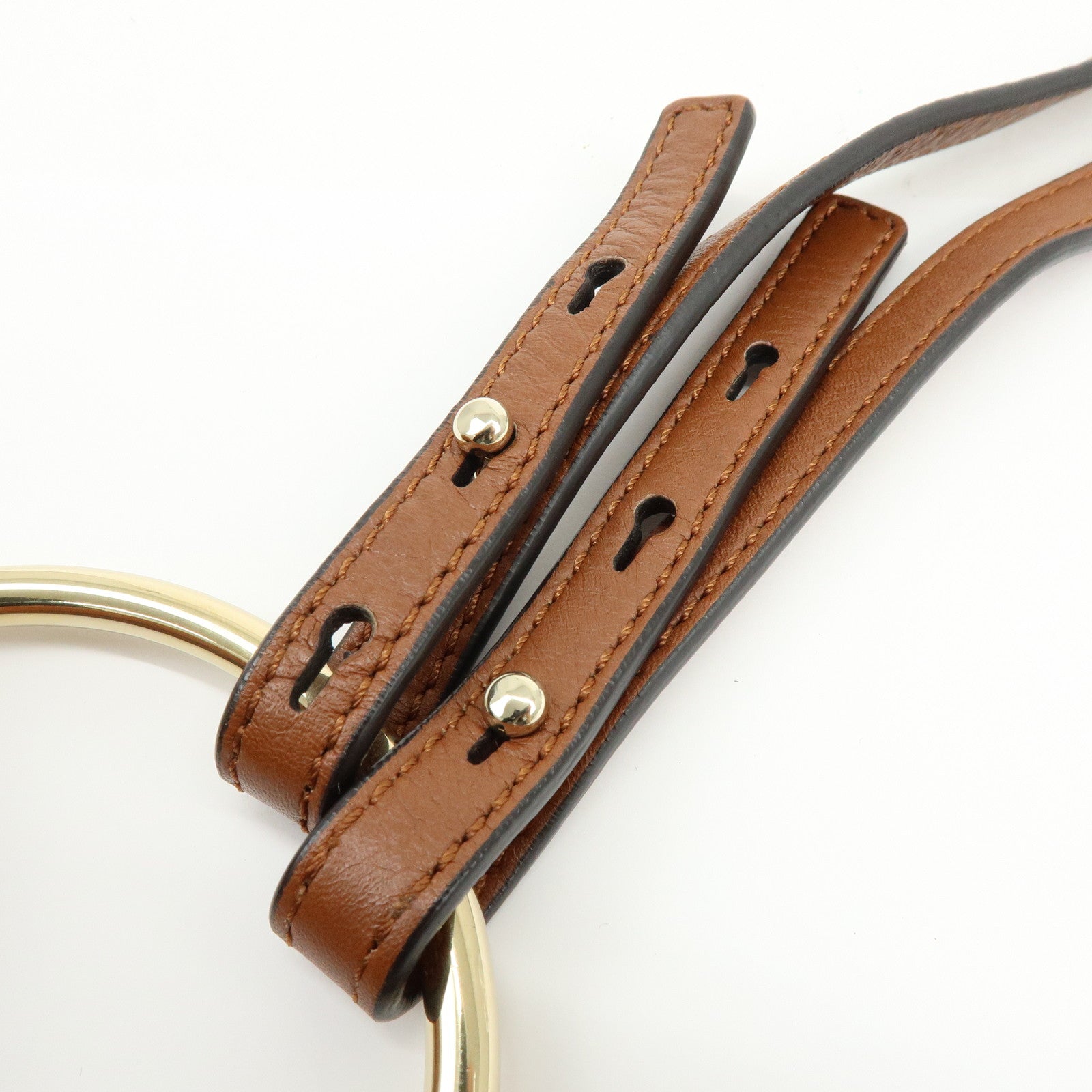 Chloe Faye Leather Suede Shoulder Bag Crossbody Bag Brown