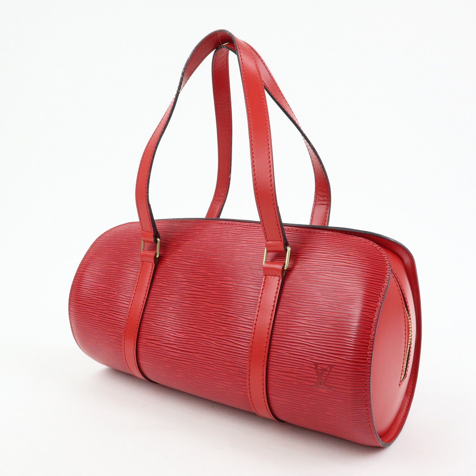 Louis Vuitton Epi Soufflot Hand Bag Castillian Red M52227