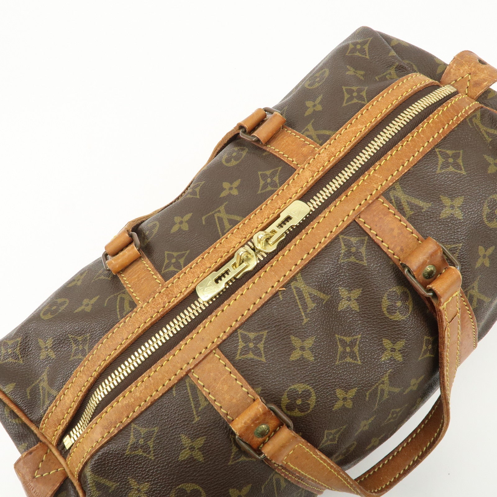 Louis Vuitton Monogram Sac Souple 35 Boston Bag Brown M41626